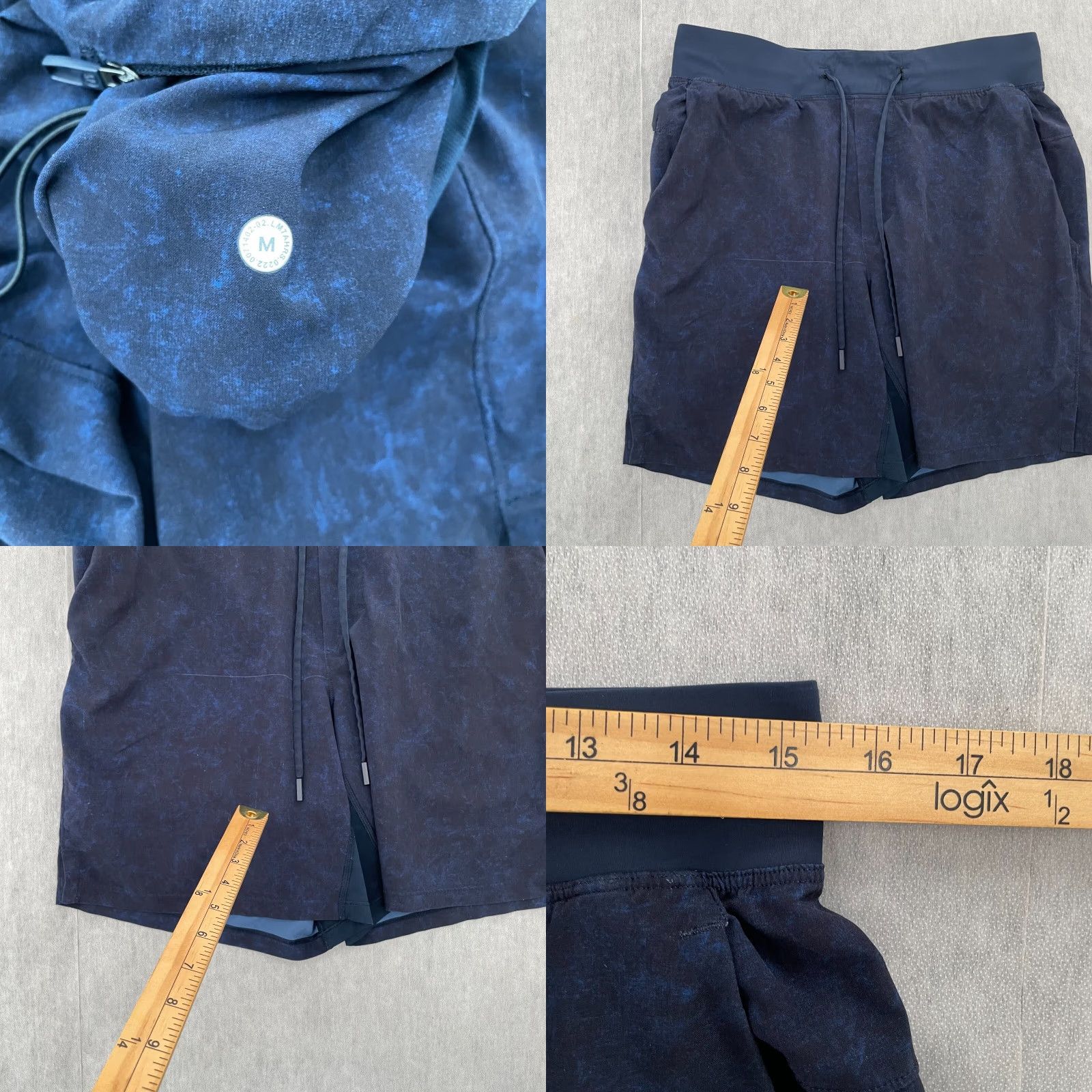 Lululemon VINTAGE? No — Lululemon THE Unlined Drawstring Men’s Shorts M Blue Athletic Gym Logo 7.5in Inseam Pockets Activewear Running & Training Mens M Size US 31 - 8 Thumbnail