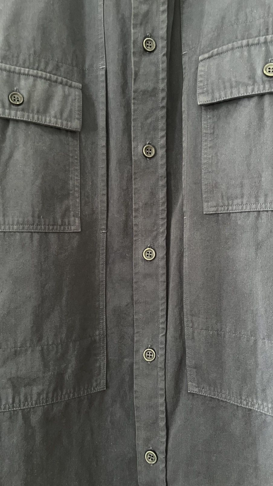 Yohji Yamamoto Yohji Yamamoto mens military cotton button shirt Size US XL / EU 56 / 4 - 4 Thumbnail