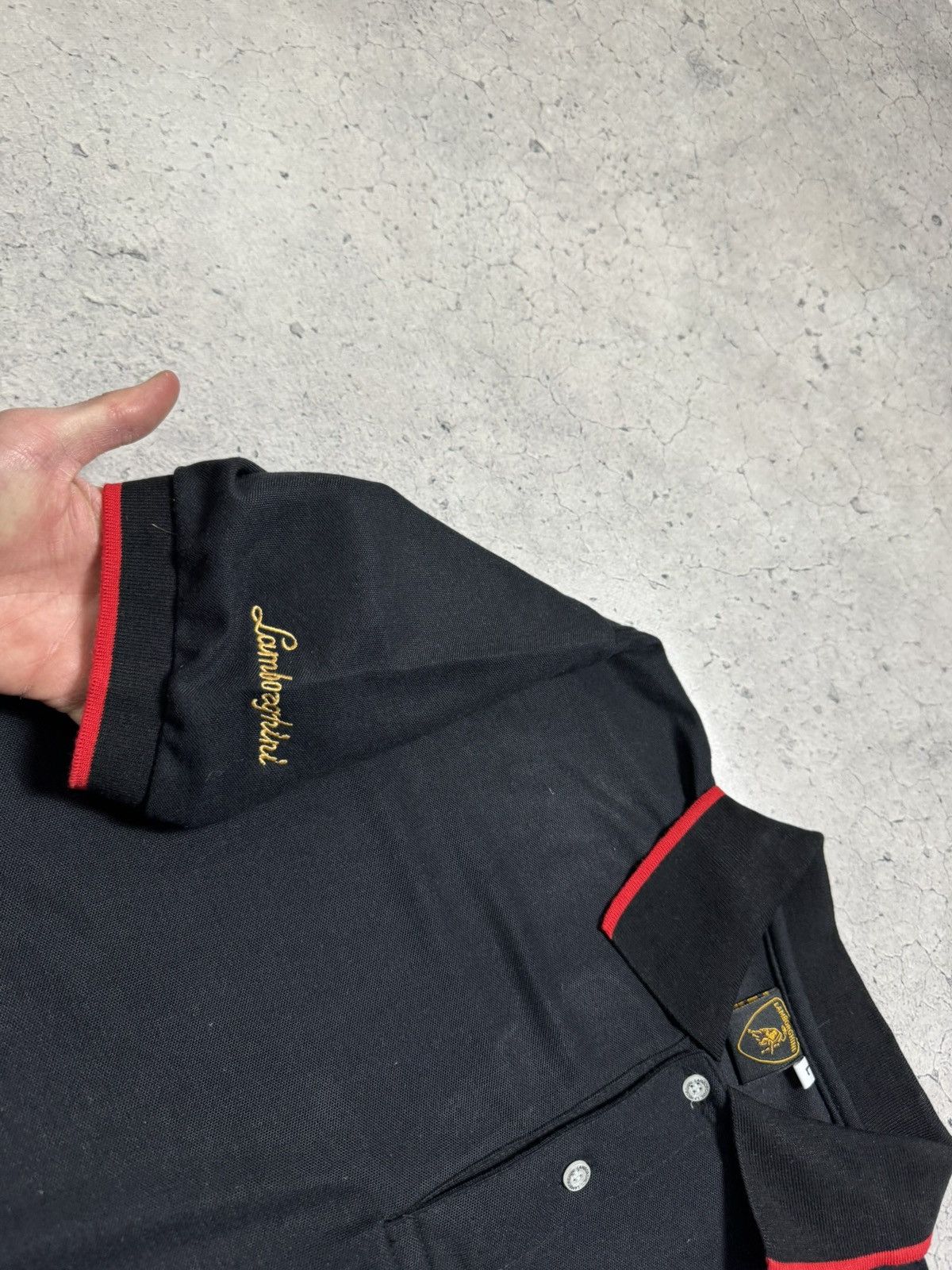 Lamborghini Lamborghini Racing Vintage Polo Shirt Black Size L Size US L / EU 52-54 / 3 - 8 Thumbnail