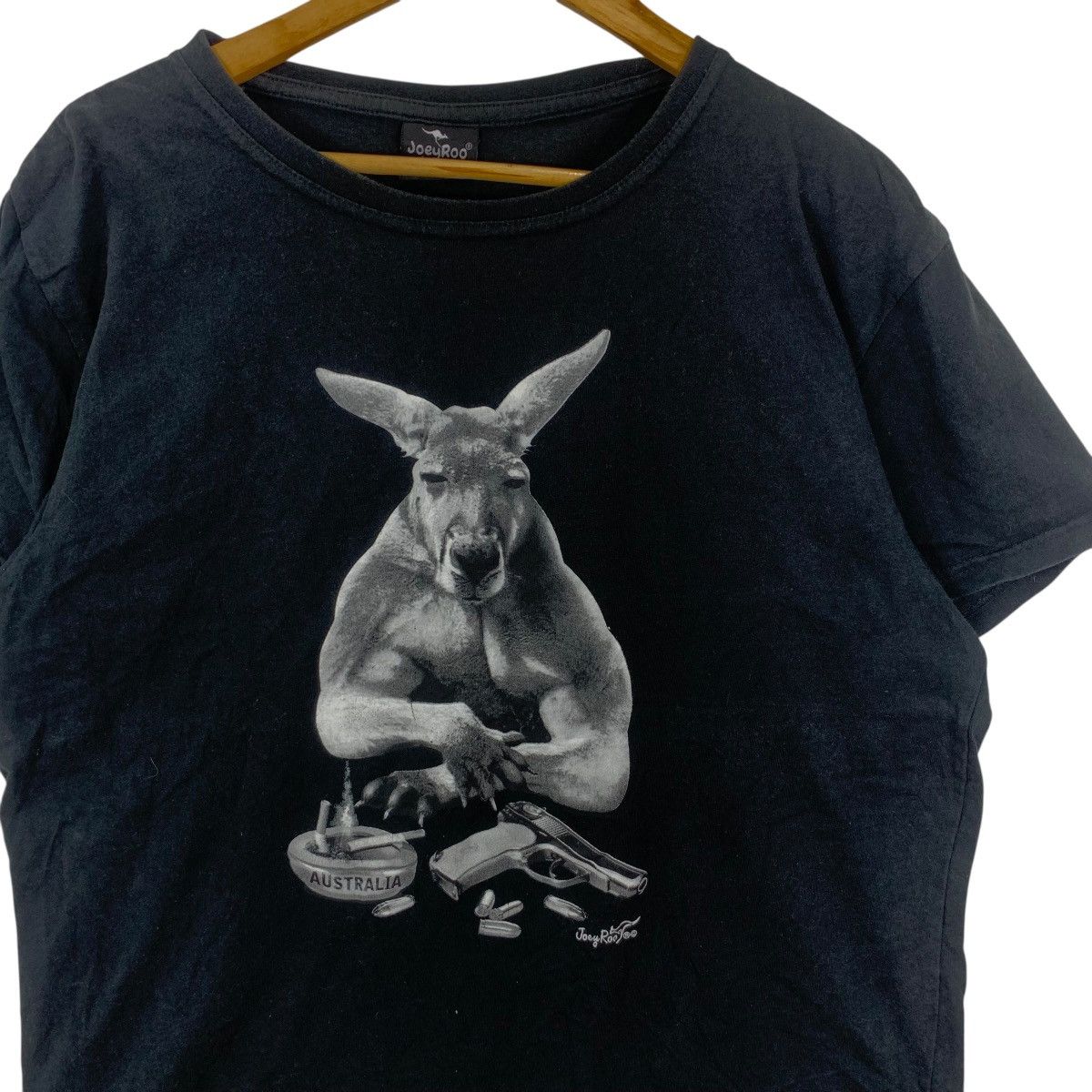 Vintage Vintage JOEYROO AUSTRALIA KANGAROO Punk Gangster Tee Shirt Size L / US 10 / IT 46 - 6 Thumbnail