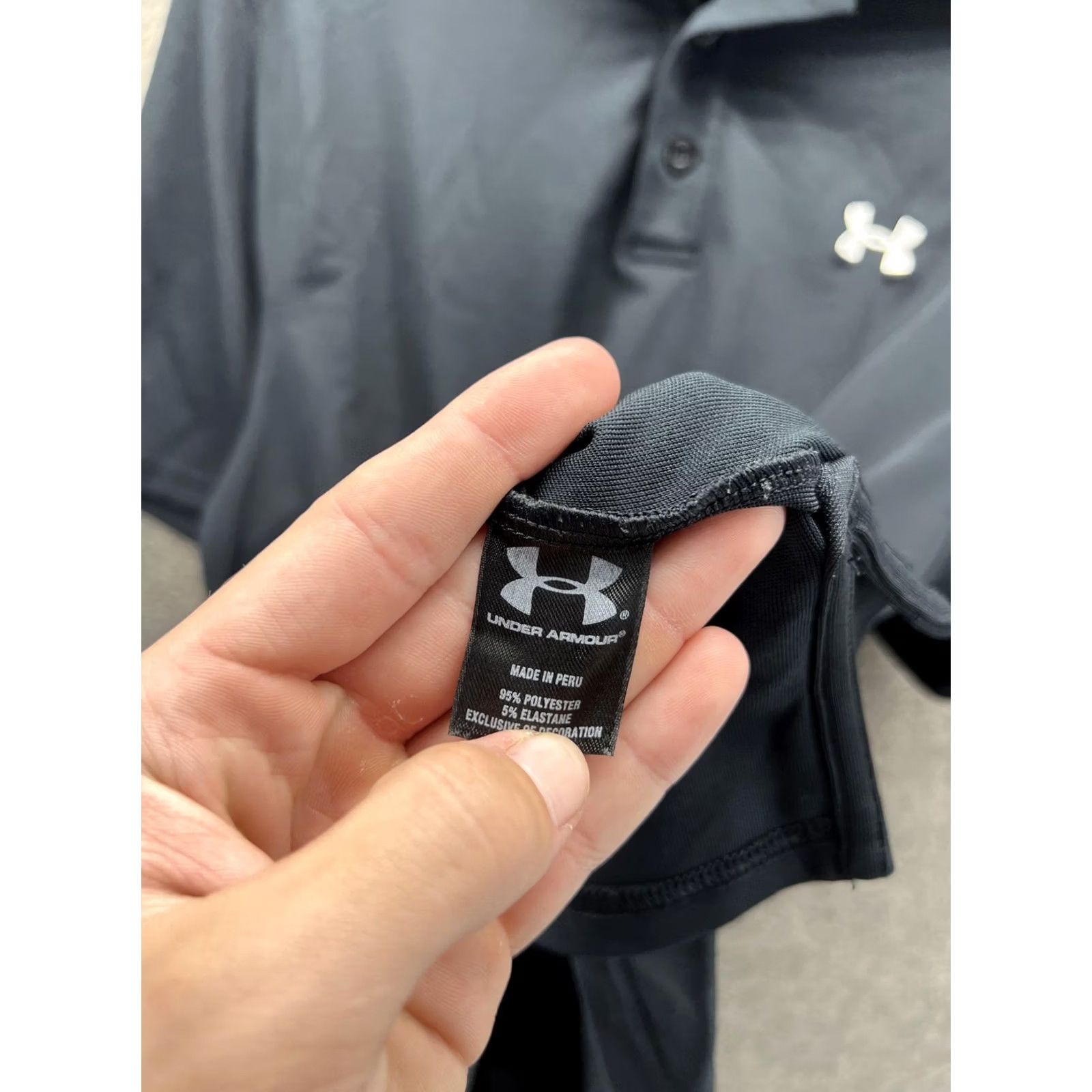 Under Armour Under Armour HeatGear Polo Shirt Mens Small Black Solid Golf Performance Stretch Polo Shirt Mens Small Black Size US S / EU 44-46 / 1 - 4 Thumbnail