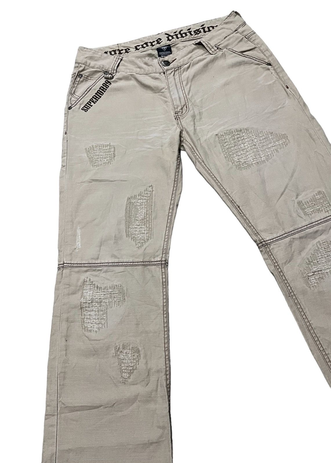 Hysteric Glamour MCD patchwork shashiko boro pant Size US 33 - 3 Thumbnail