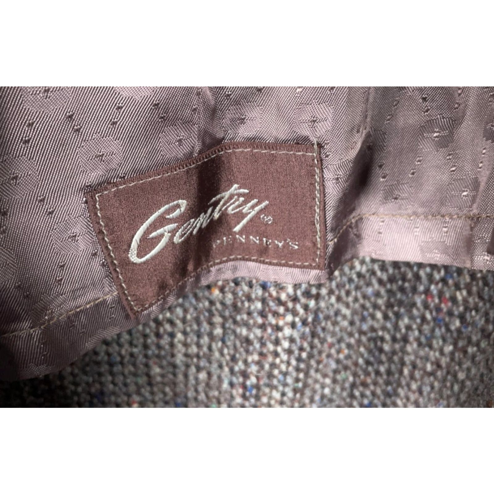 Harris Tweed VINTAGE Harris Tweed Overcoat Men 44 Gray Wool Coat 50s Gentry Penneys VTG Size US S / EU 44-46 / 1 - 3 Thumbnail