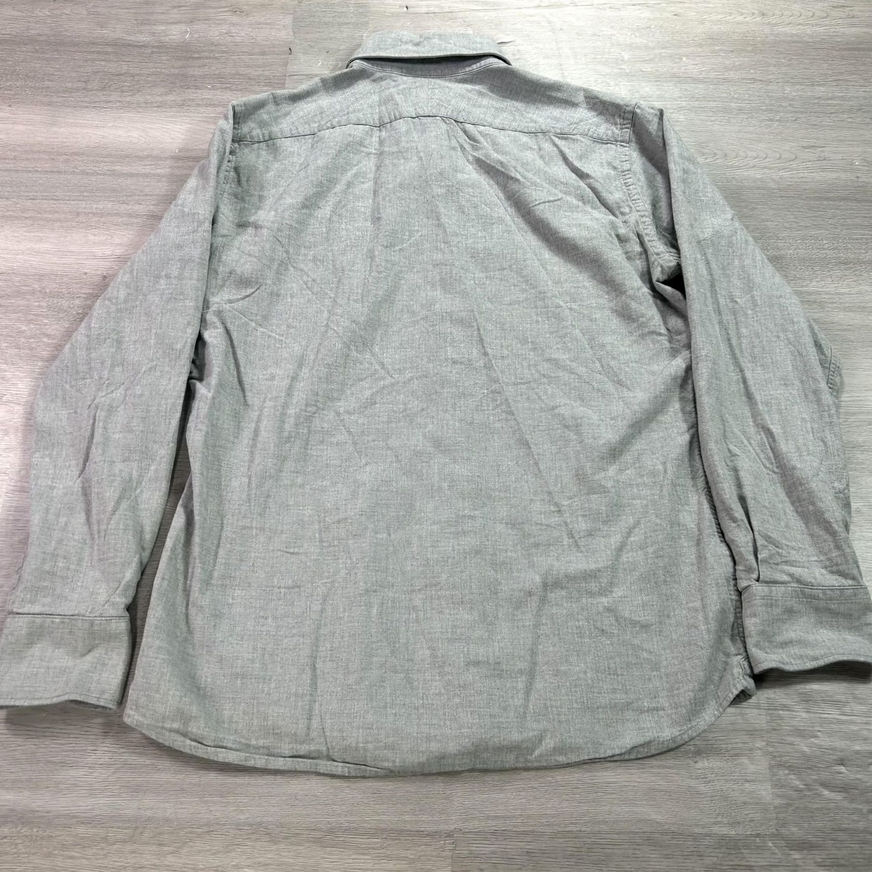 Proper Cloth Proper Cloth Shirt Mens Medium Gray Whistler Flannel Button-Down Casual Size US M / EU 48-50 / 2 - 2 Thumbnail