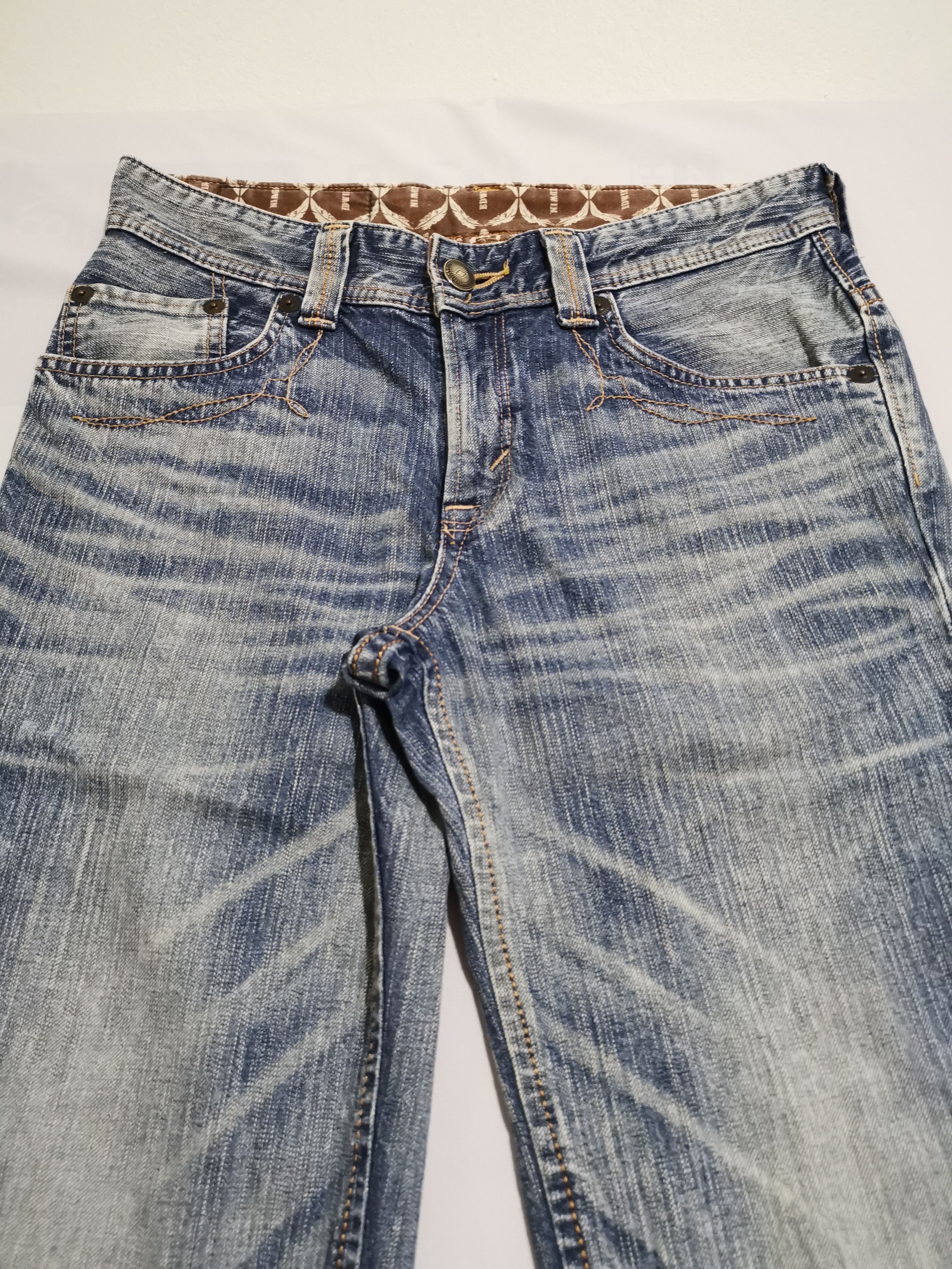 Japanese Brand × Jean × Vintage Flare Jeans Made In Japan Edwin Lightning Wash Jeans Size US 32 / EU 48 - 5 Thumbnail