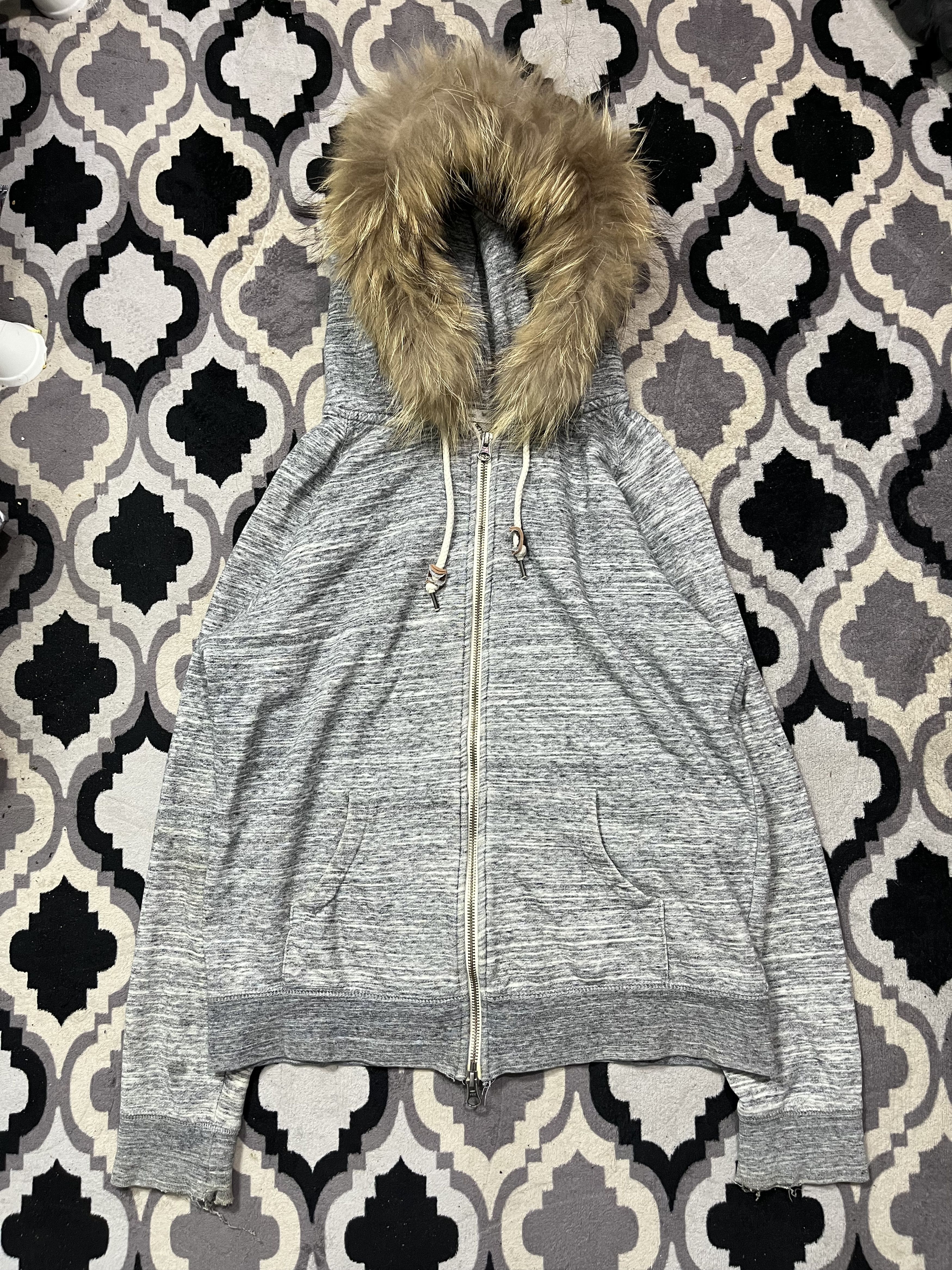 Hysteric Glamour Vintage avail basic destroyed faux fur hoodie Size US M / EU 48-50 / 2 - 1 Thumbnail