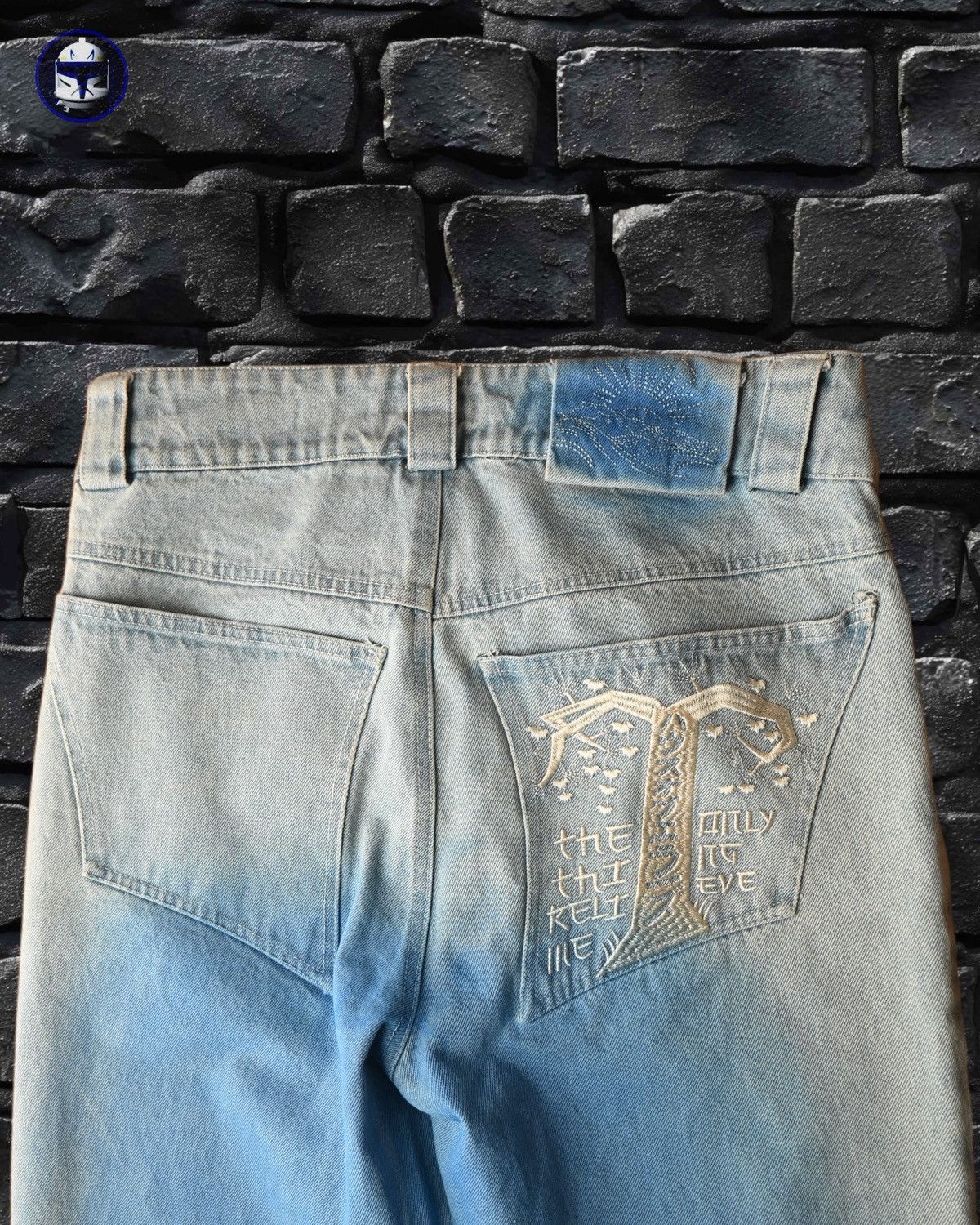 House of Errors House of Errors Woodblock Landscape Embroidered Flare Jeans Size US 30 / EU 46 - 5 Thumbnail