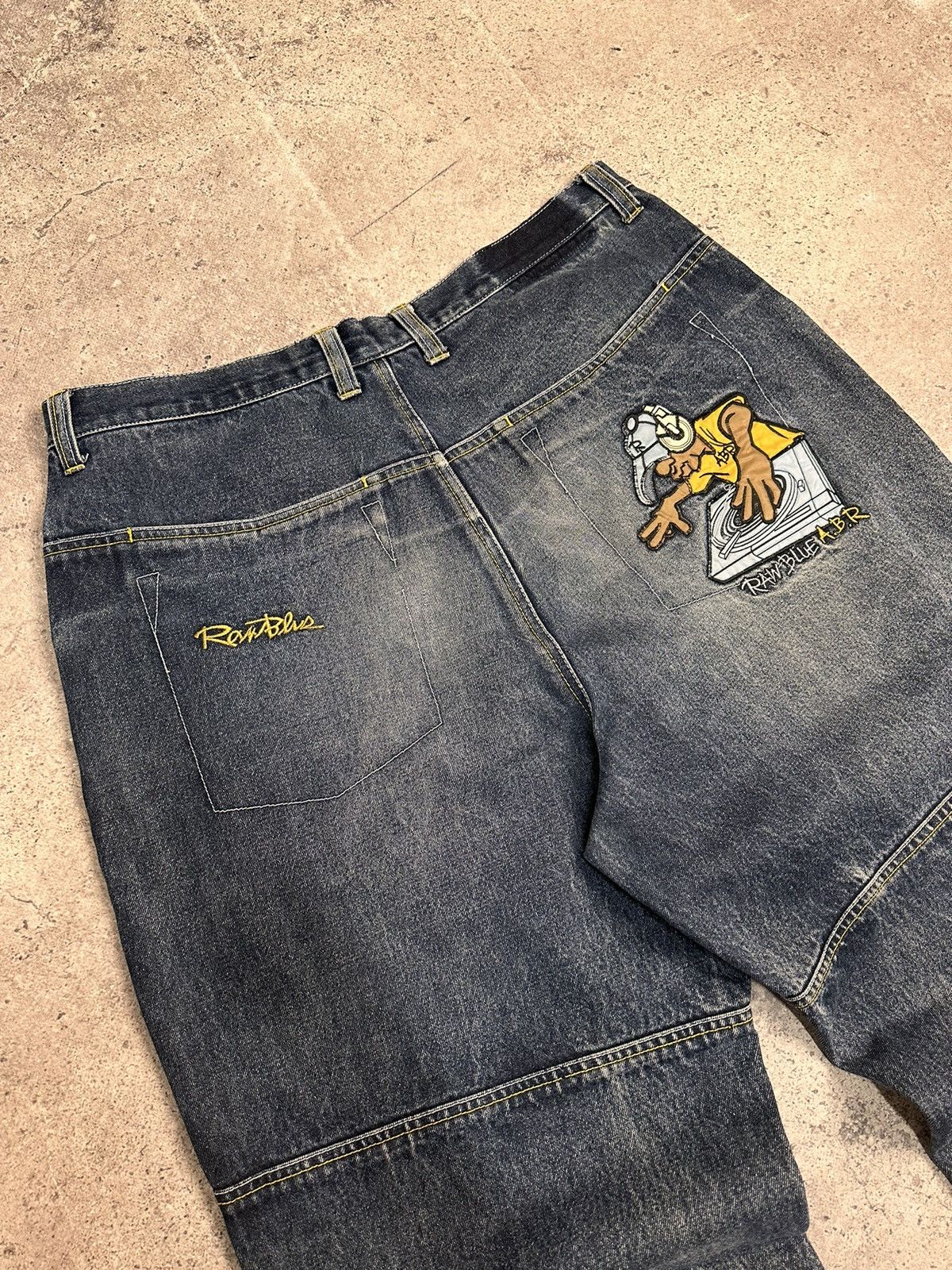 JNCO Vintage Baggy JNCO BONTAGE Ed Hardy style Y2K USA Sk8 Denim Size US 38 / EU 54 - 14 Thumbnail