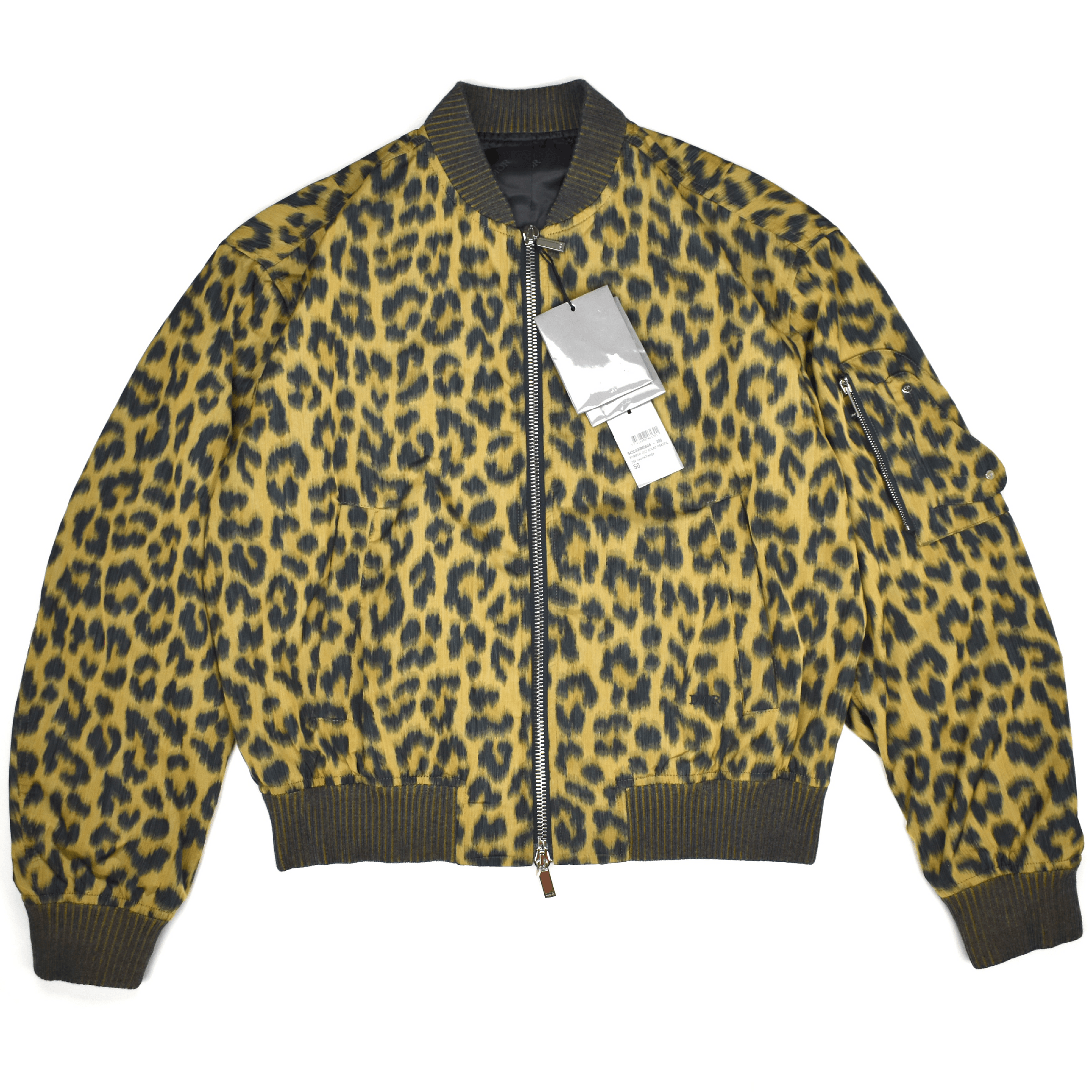 Dior DIOR Leopard Print Woven Bomber Jacket Saddle Pocket Size US M / EU 48-50 / 2 - 1 Thumbnail