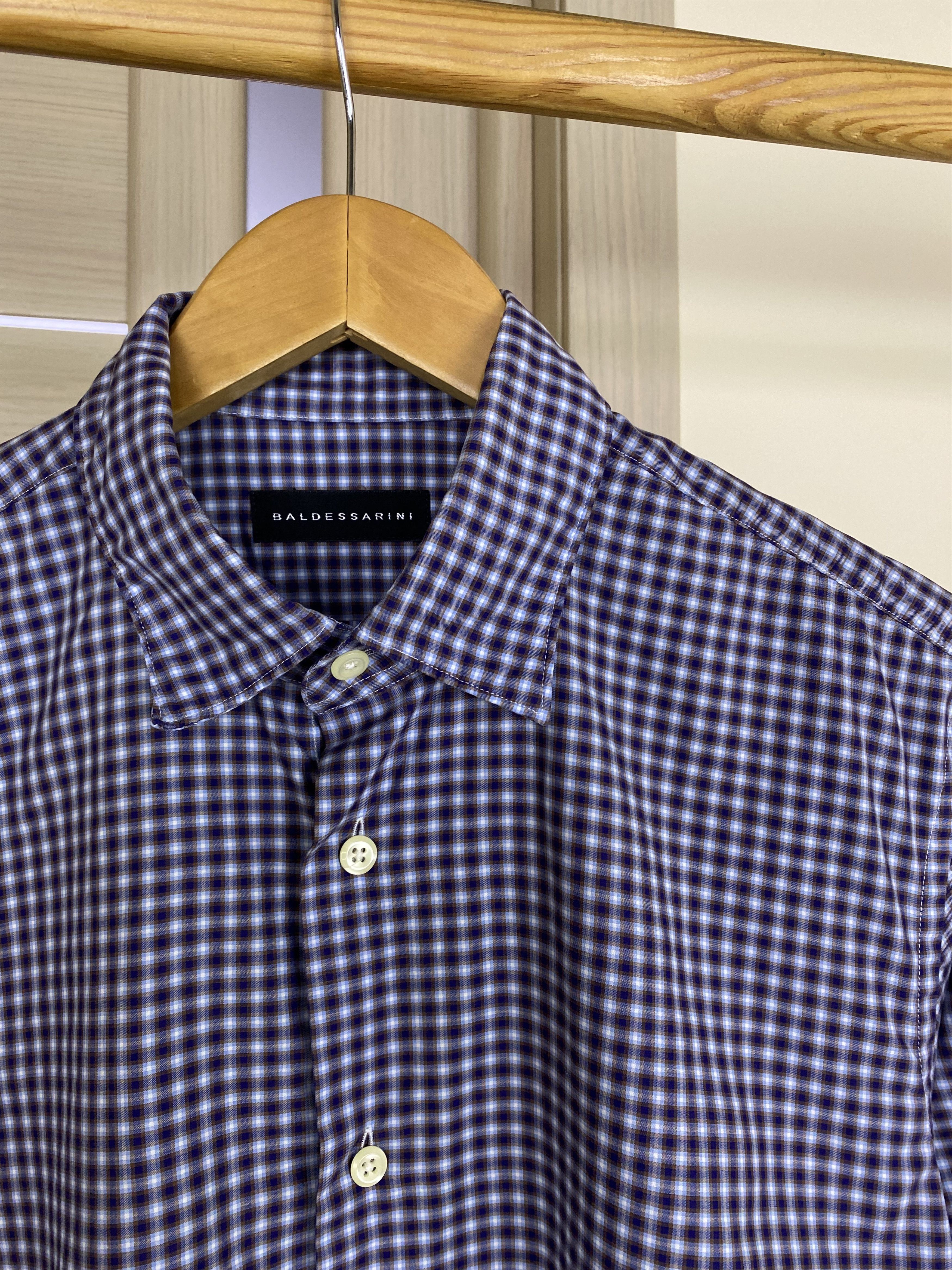 Baldessarini Baldessarini checkered stripped classic shirt Size US M / EU 48-50 / 2 - 5 Thumbnail