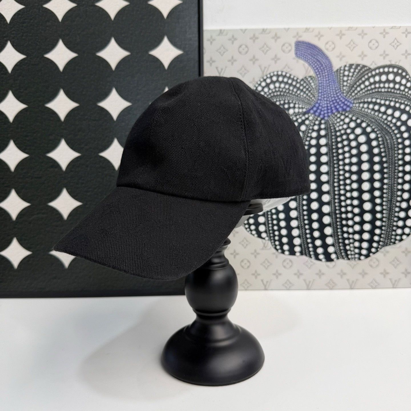 Louis Vuitton Louis Vuitton Monogram Black Denim Baseball Cap Size ONE SIZE - 1 Thumbnail