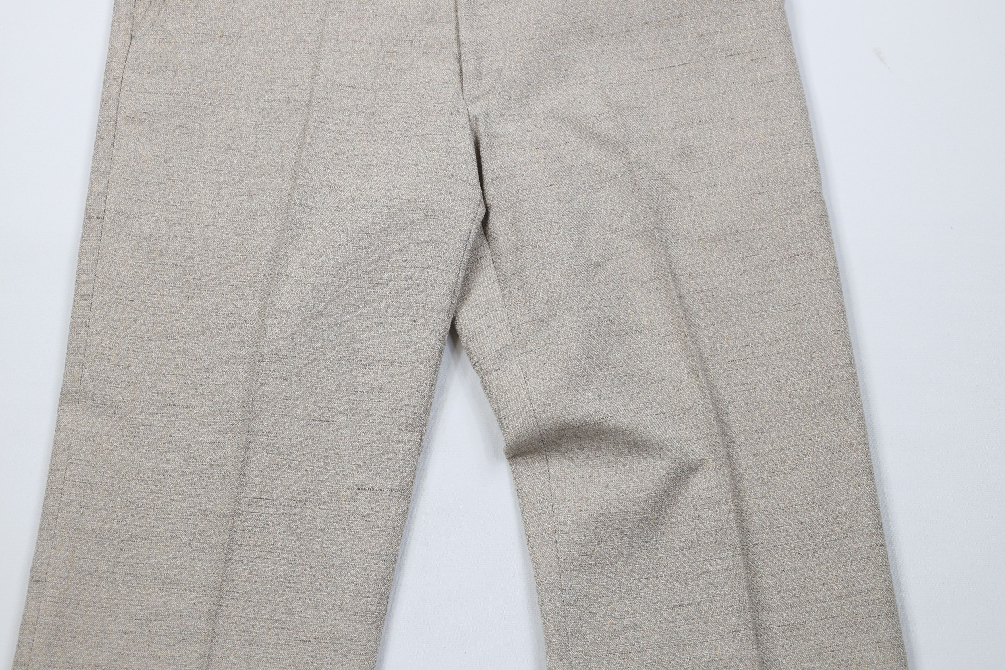 Vintage Vintage 70s Streetwear Tweed Flared Wide Leg Chino Pants USA Size US 34 / EU 50 - 3 Thumbnail