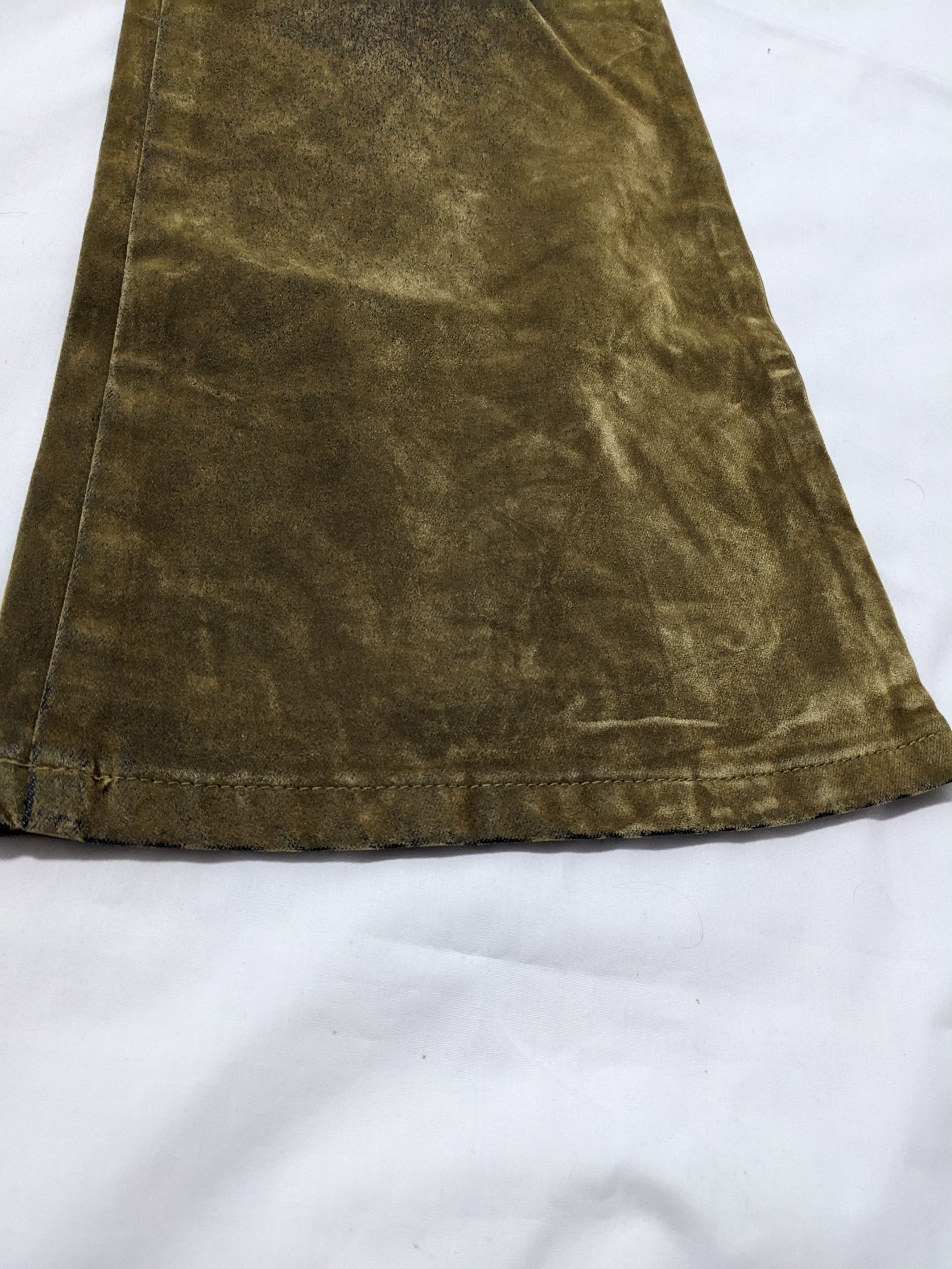 Beauty Beast × If Six Was Nine × Le Grande Bleu (L.G.B.) Japanese Velvet Flare Pants Low Rise LGB Style Size US 28 / EU 44 - 6 Thumbnail