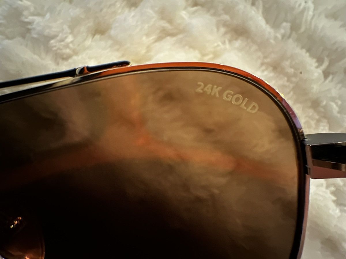 Chrome Hearts Chrome Hearts Jackaddict Sunglasses 24k Gold/Wood Size ONE SIZE - 10 Thumbnail