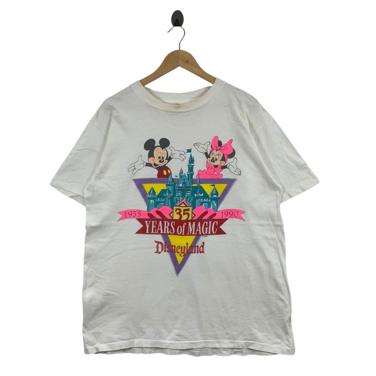 Disney Vintage 90s DISNEYLAND 35 Years Of Magic DisneyMickey Tshirt Size US L / EU 52-54 / 3 - 1 Thumbnail