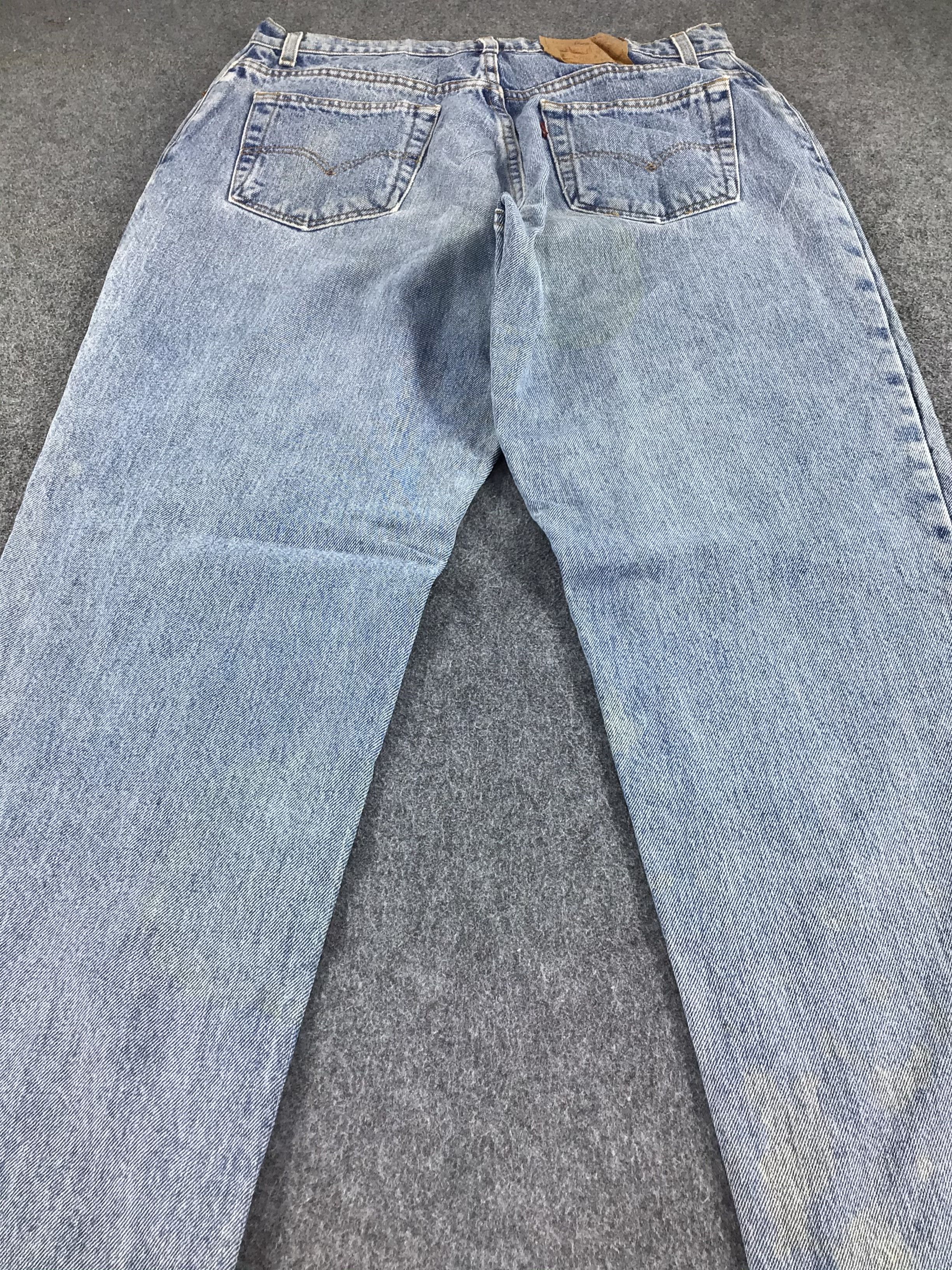 Levi's Vintage Levis 551 Jeans Stone Washed Denim -J516 Size US 33 - 4 Thumbnail