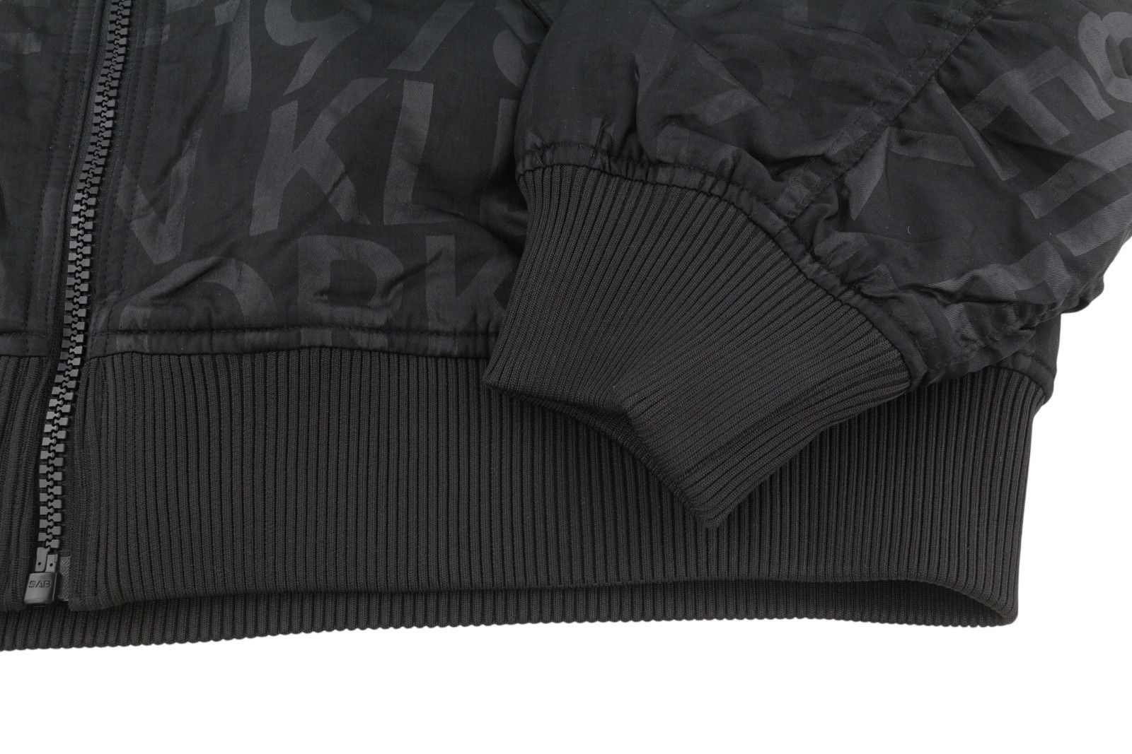 Calvin Klein M Black Logo Print Insulated Loose Fit Bomber 86393 Size US M / EU 48-50 / 2 - 7 Thumbnail