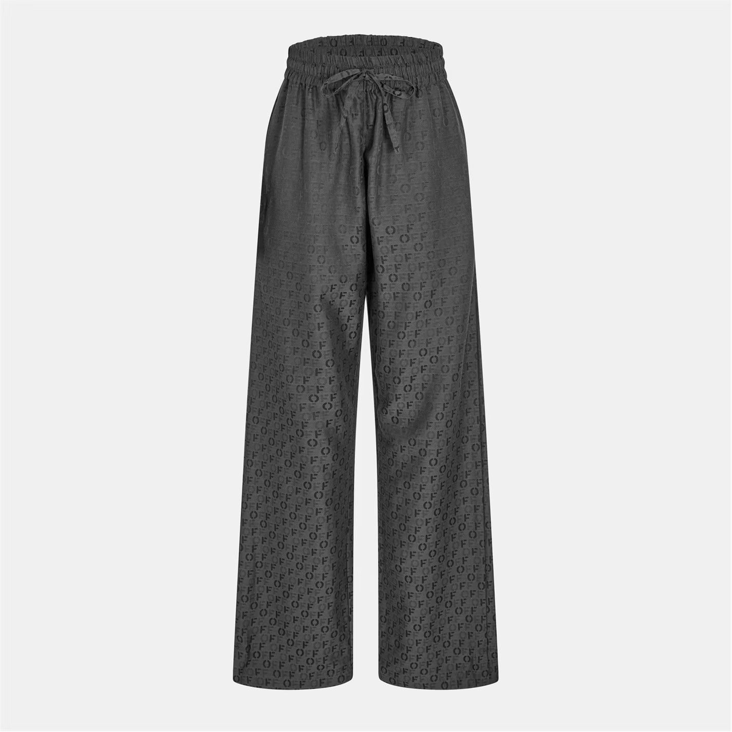 o1g2r1mq0326 Relaxed Fit Pyjama Trousers in Black