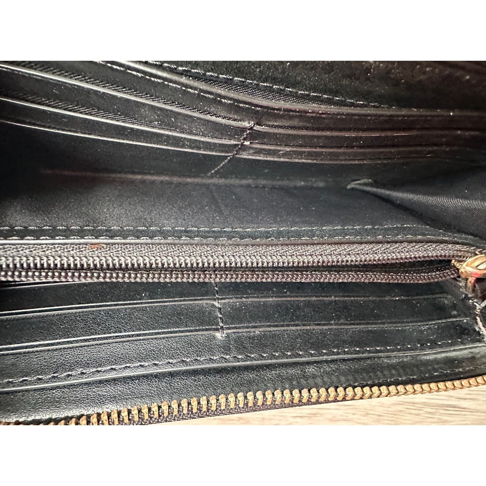 Marc Jacobs Marc Jacobs Black Canvas Zip Around Long Wallet Size ONE SIZE - 5 Thumbnail