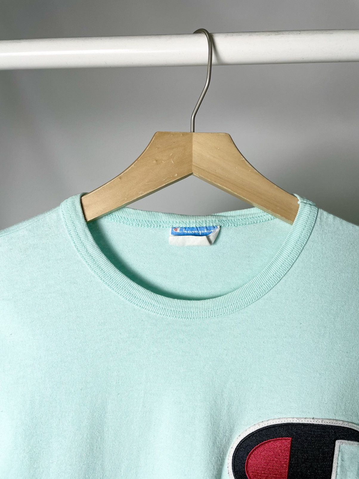 Champion Champion 💫 vintage big orbit logo green tee t shirt Size US L / EU 52-54 / 3 - 4 Thumbnail