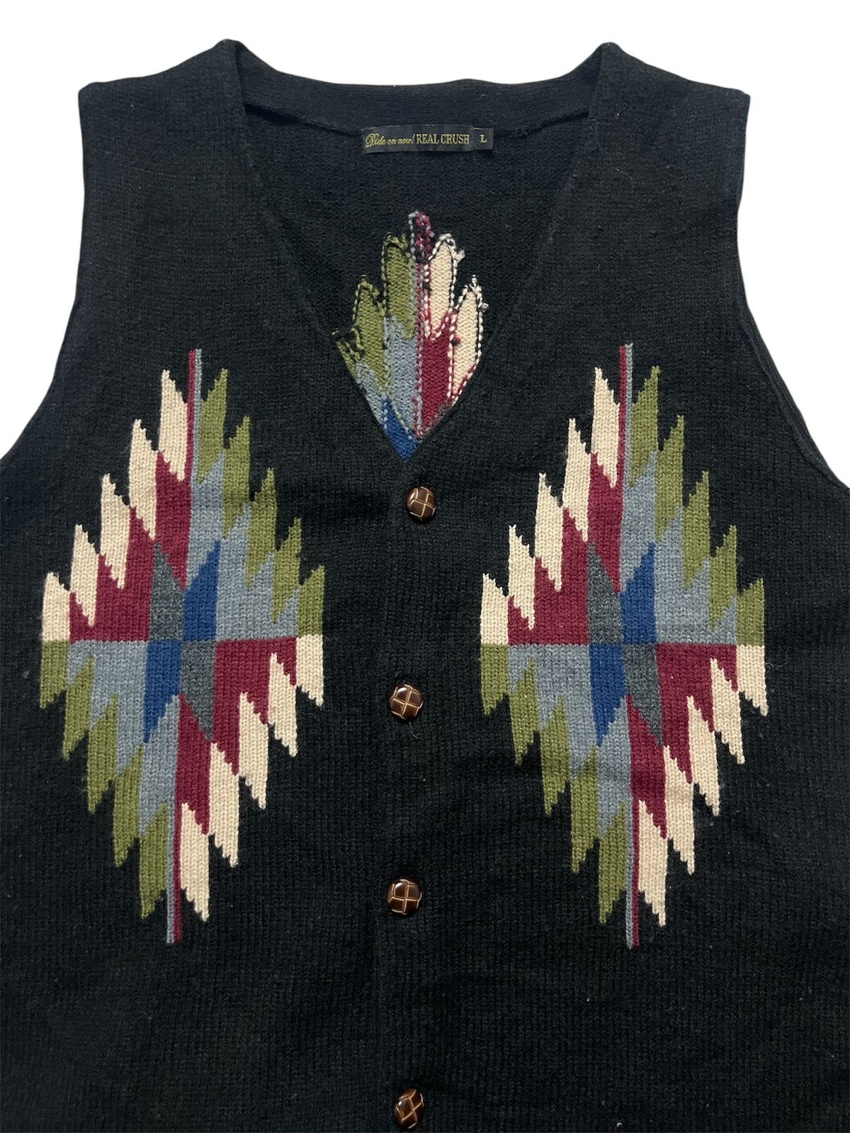 Native VINTAGE NATIVE NAVAJO VEST by REAL CRUSH Size US L / EU 52-54 / 3 - 3 Thumbnail
