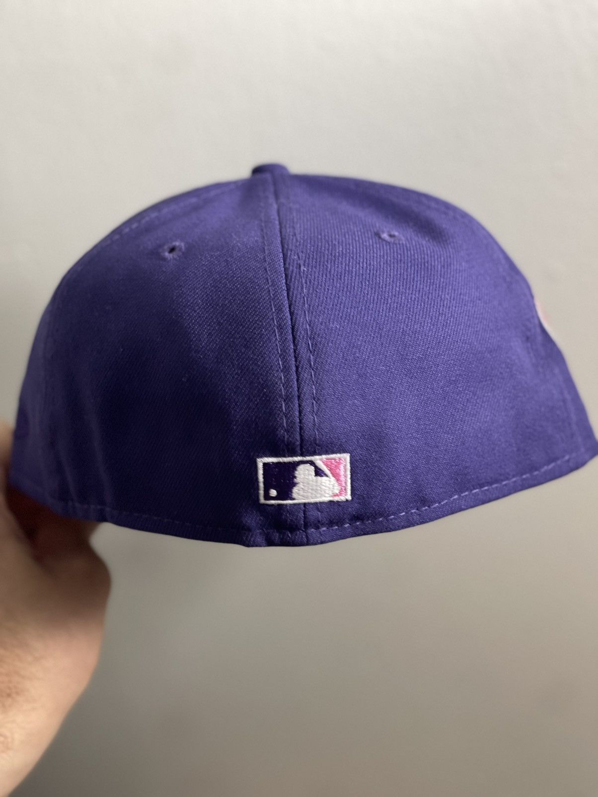 MLB × MyFitteds × New Era 7 1/8 MyFitteds Exclusive “Purple Haze” Anaheim Angels Size ONE SIZE - 4 Thumbnail