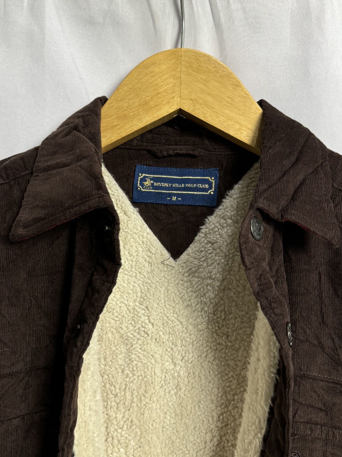 Beverly Hills Polo Club × Polo Ralph Lauren × RRL Ralph Lauren Polo Shirt Corduroy Sherpa For Winter Size US M / EU 48-50 / 2 - 6 Thumbnail
