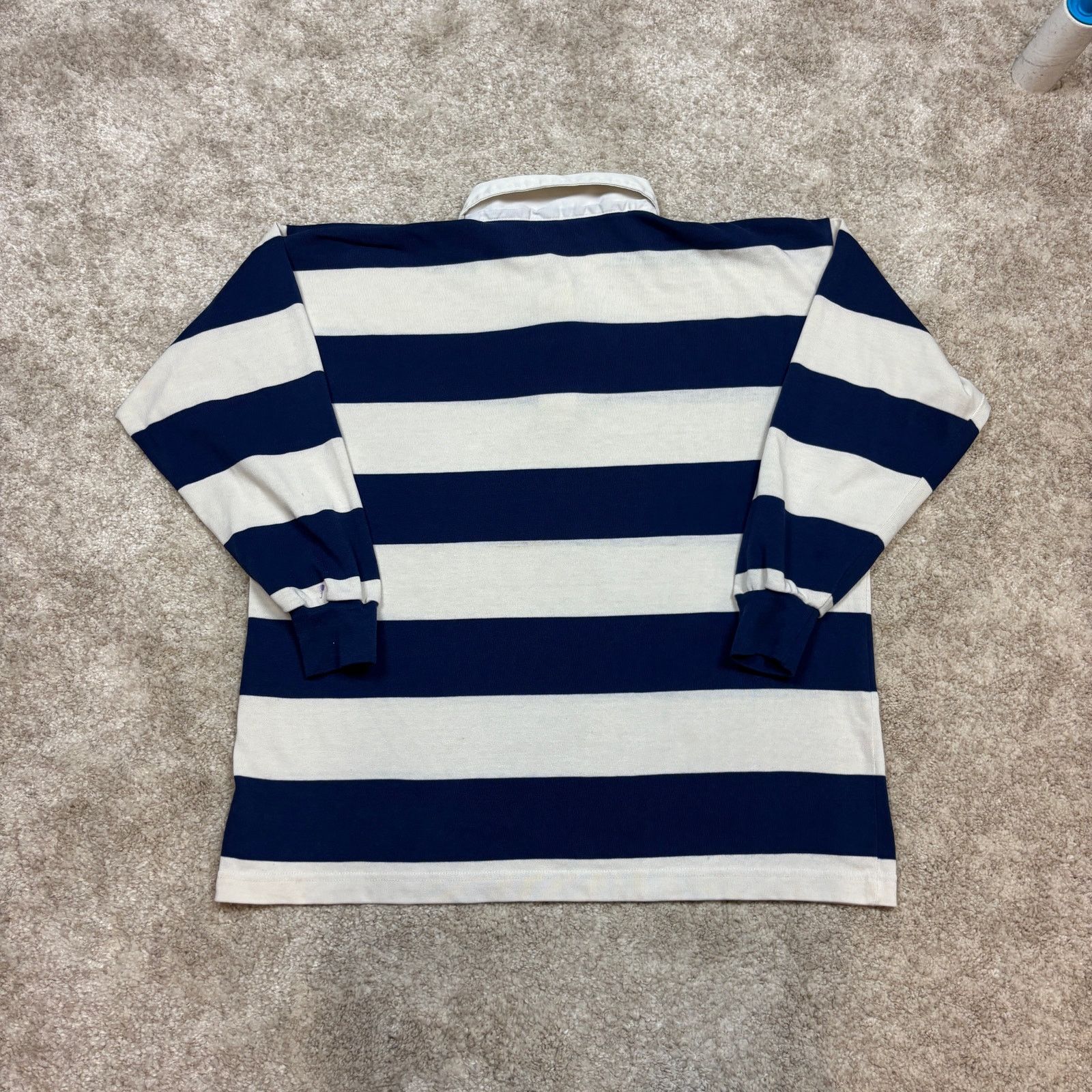 Hunt Club × Vintage Vintage Hunt Club JC Penney Rugby Striped Polo Shirt Men's L Size US L / EU 52-54 / 3 - 3 Thumbnail