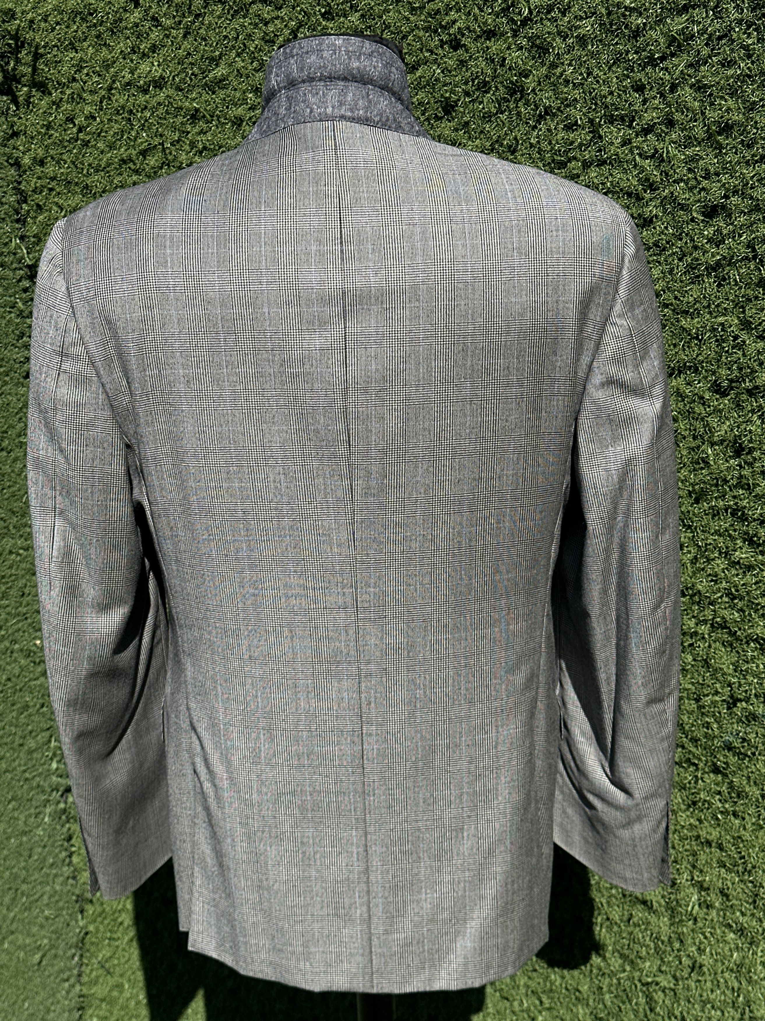 Canali Canali Virgin Wool Prince of Wales Blazer 50R Formal Jacket Size 50R - 4 Thumbnail