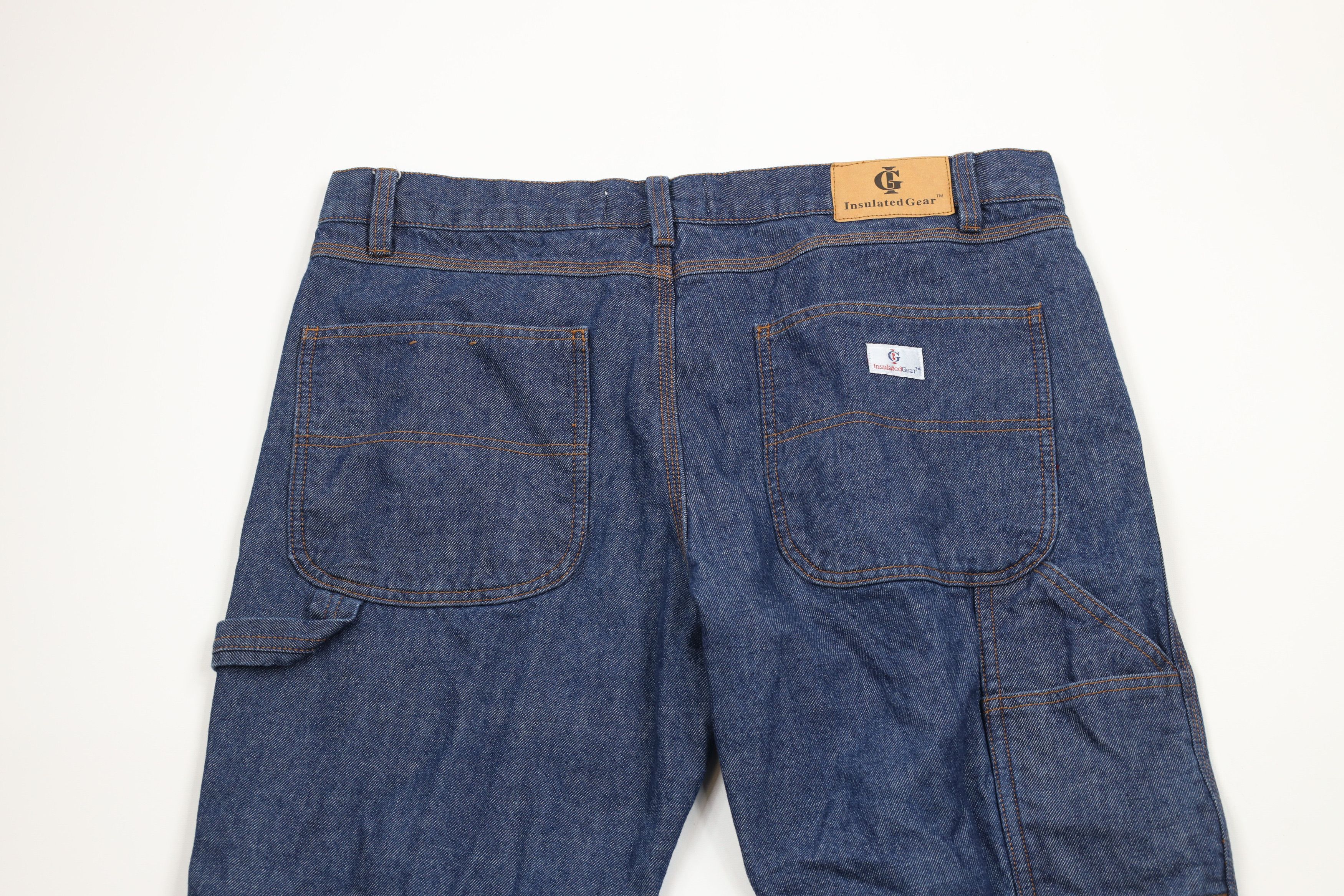 Vintage Vintage 90s Streetwear Lined Insulated Denim Jeans Blue Size US 36 / EU 52 - 11 Thumbnail