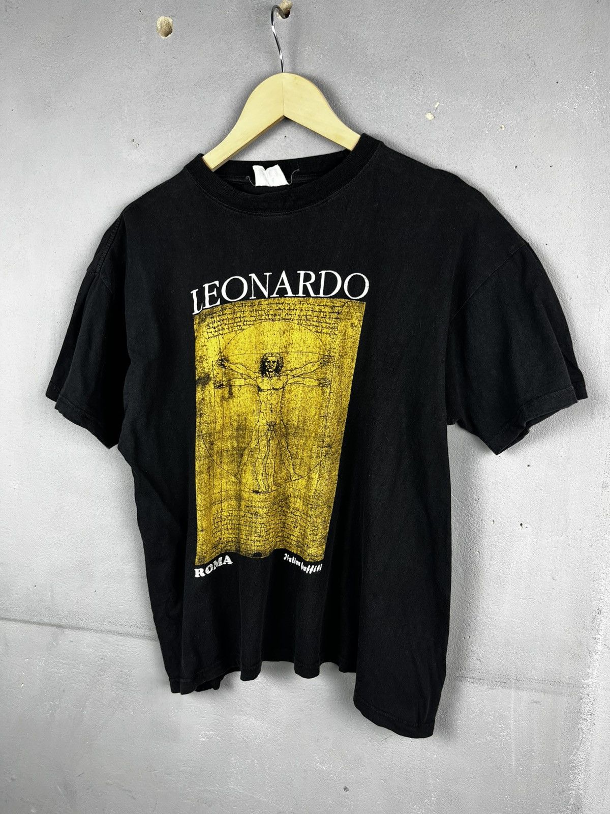 Vintage Vintage Leonardo Da Vinci Art Shirt Size Size US S / EU 44-46 / 1 - 1 Thumbnail