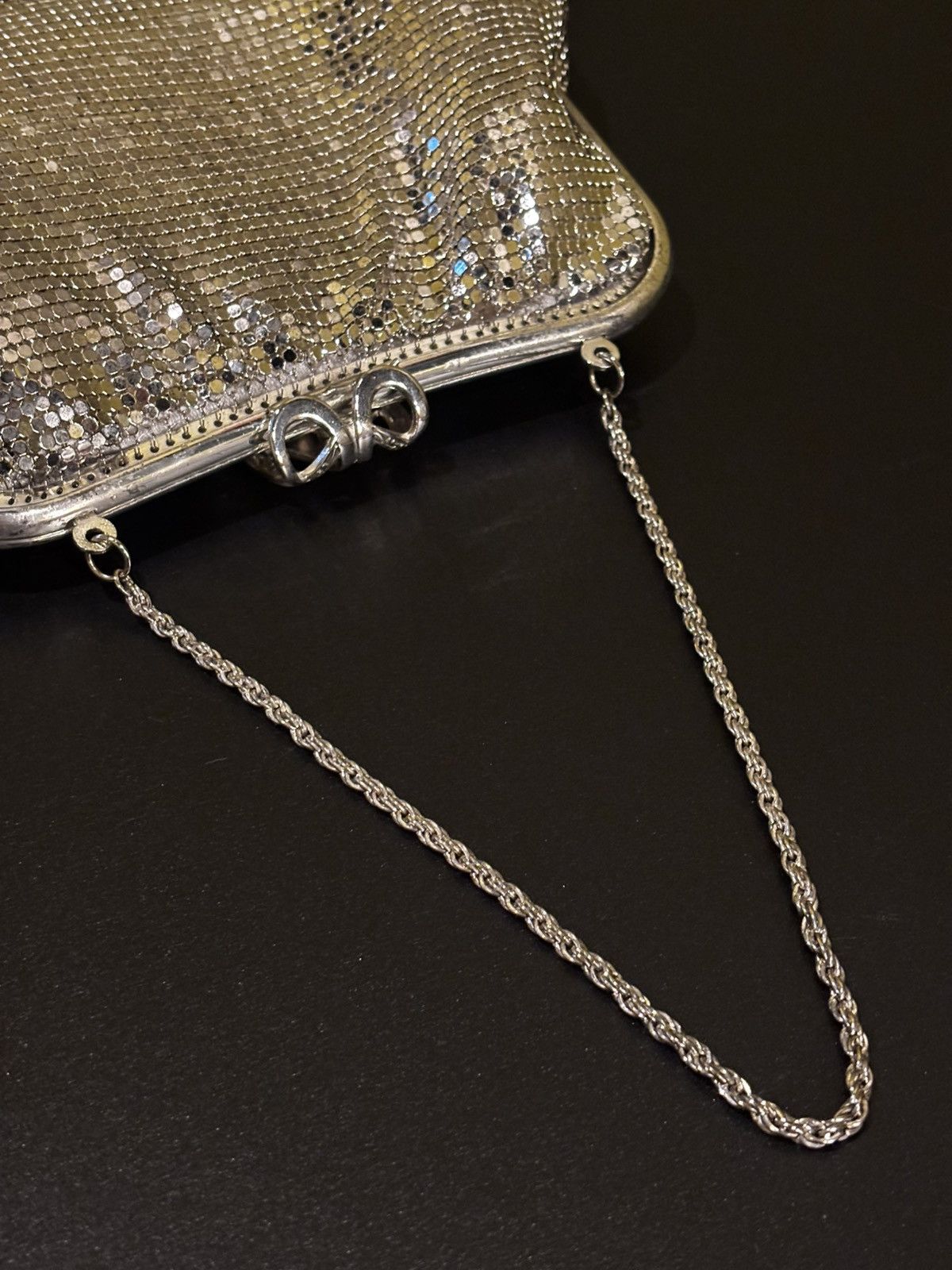 Other Silver Mesh Clutch Evening Bag with Chain Size ONE SIZE - 7 Thumbnail
