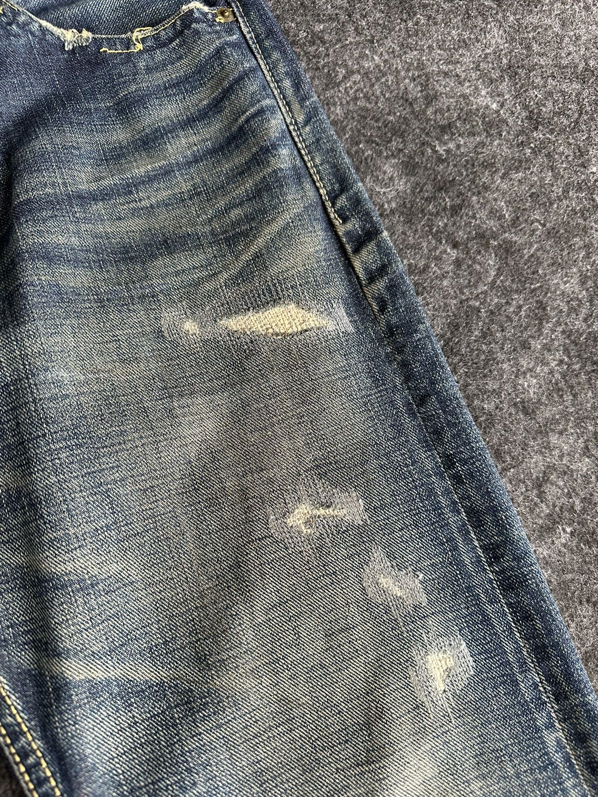 TMT 💥 Rare TMT Japan 8th Anniversary Washed Vintage Denim D483 Size US 32 / EU 48 - 11 Thumbnail