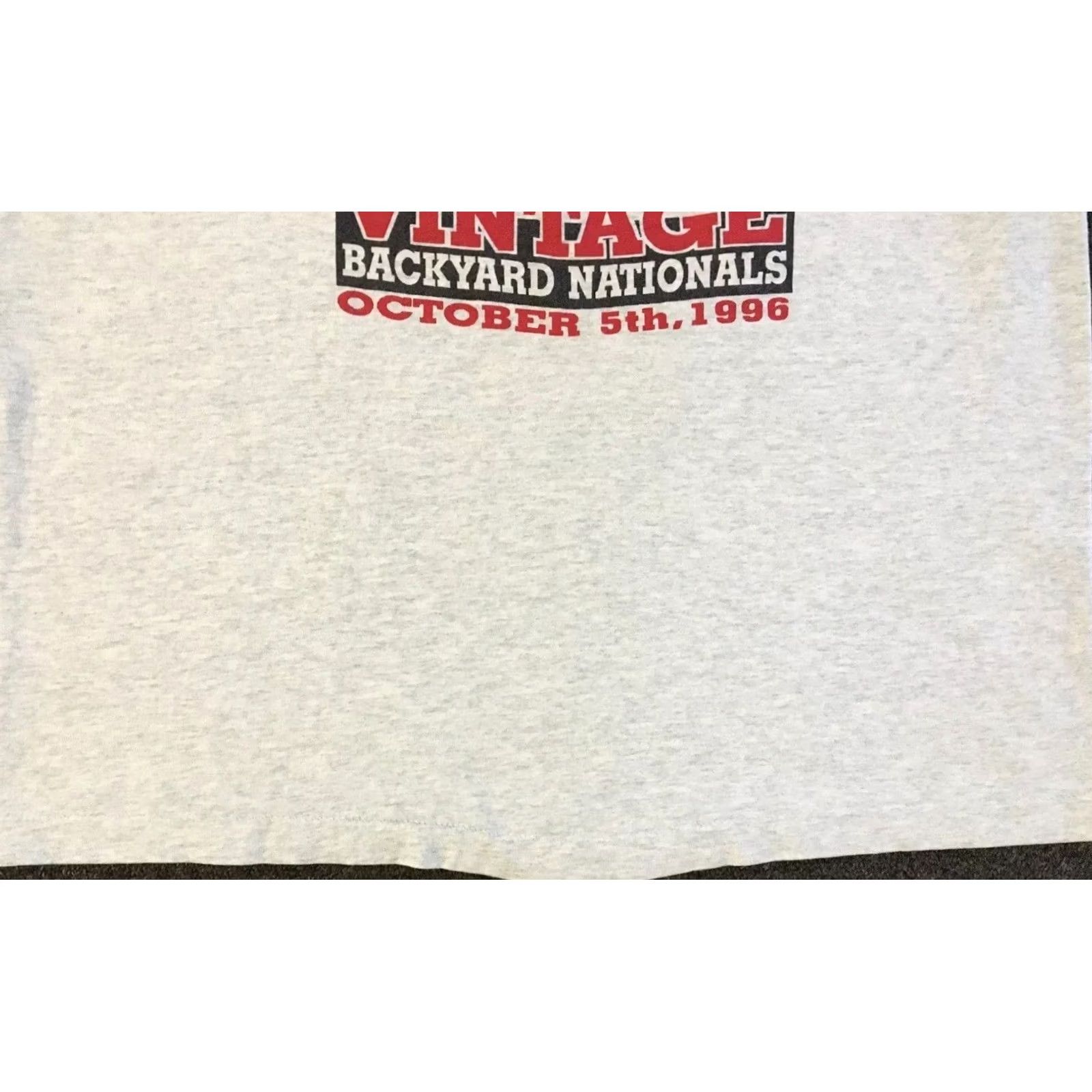 Vintage VINTAGE Ralph Wayne Backyard Motorcycle Race Shirt XL Gray Mens Biker Car Grunge 90s DistressedSportsRetro Size US XL / EU 56 / 4 - 4 Thumbnail
