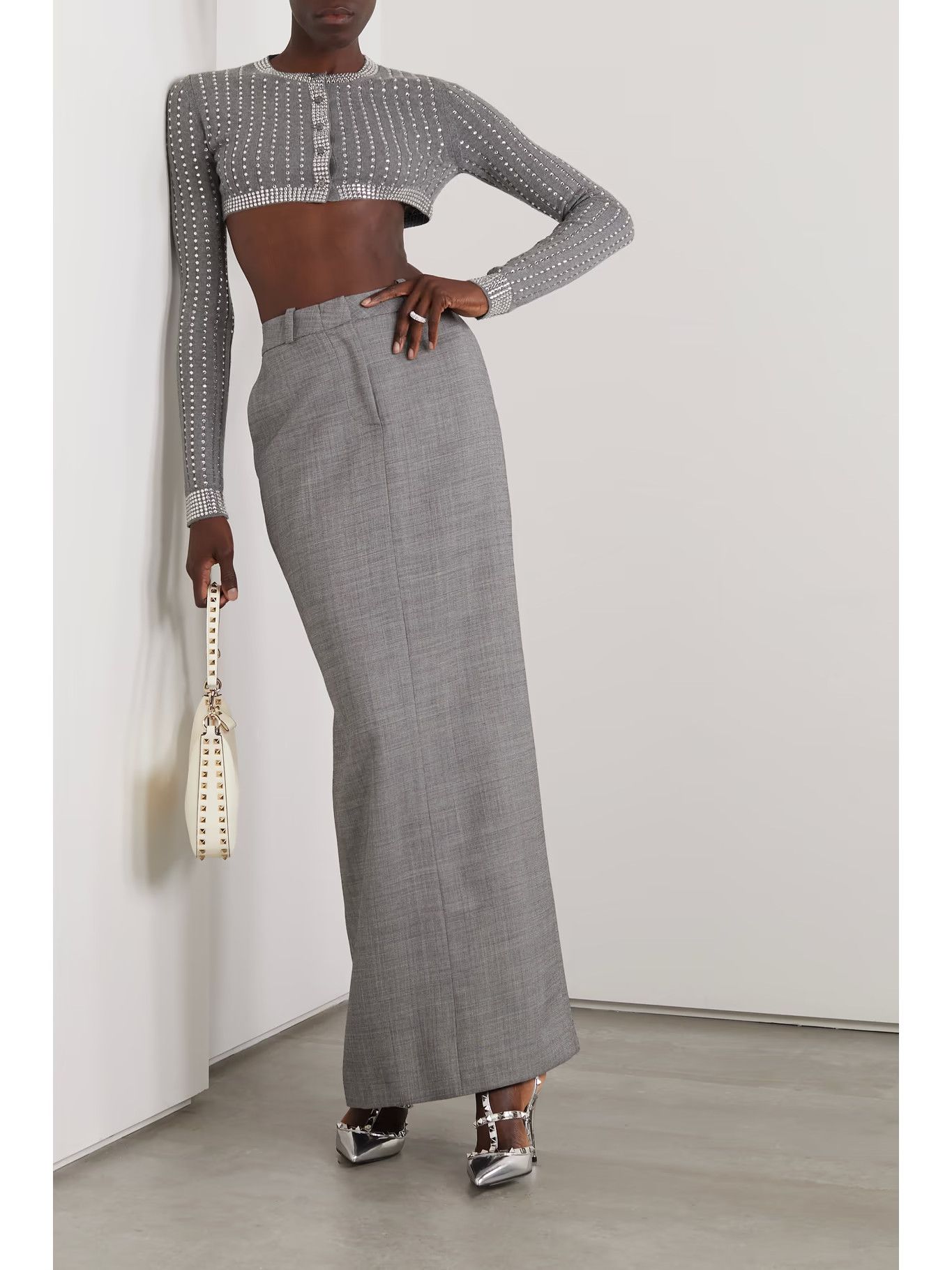 Valentino o1y0326 Cardigan in Gray Size S / US 4 / IT 40 - 2 Thumbnail
