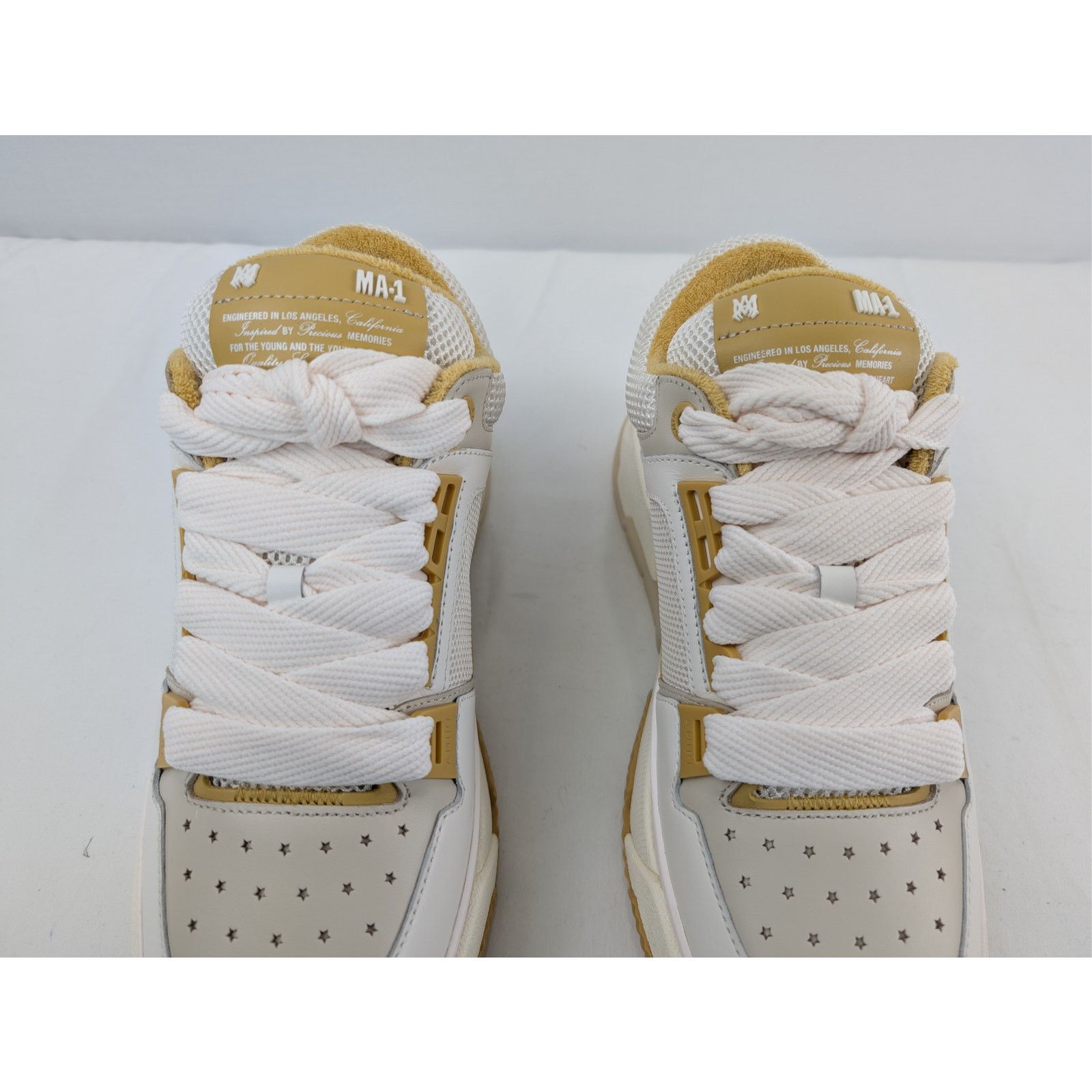 Amiri o1rshd1 MA-1 Low-Top Sneakers in Champagne Size US 9 / EU 42 - 11 Thumbnail