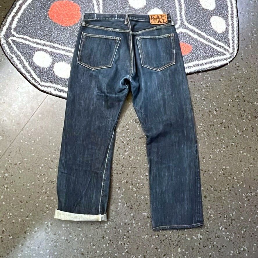 Kapital Vintage grail Kapital Dark Indigo Denim Jeans – Size 32 – Size US 32 / EU 48 - 5 Thumbnail