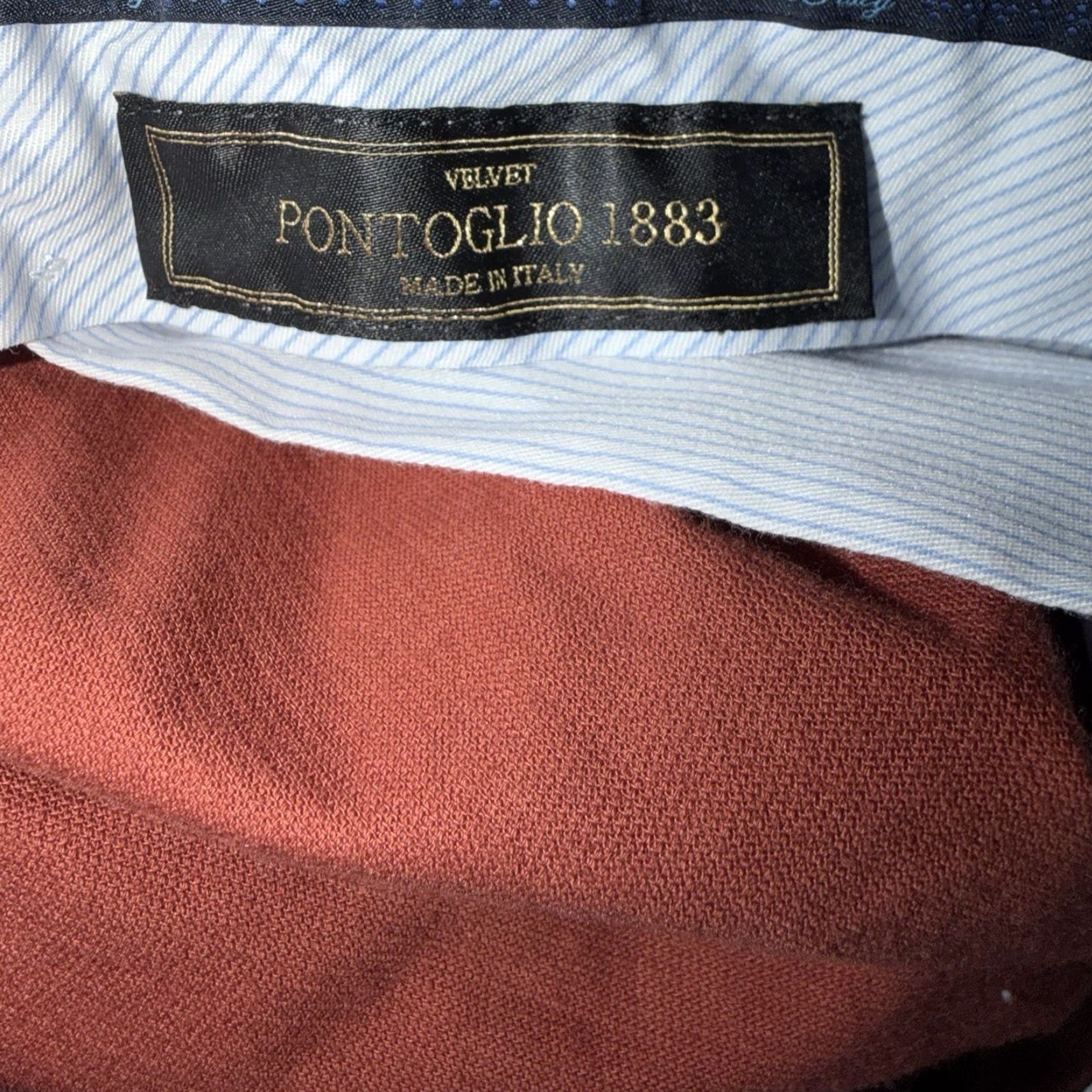 Velvet Ben Silver Charleston Pants Men’s 36x32 Brown Corduroy Velvet Italy Cuffed Size US 38 / EU 54 - 4 Thumbnail
