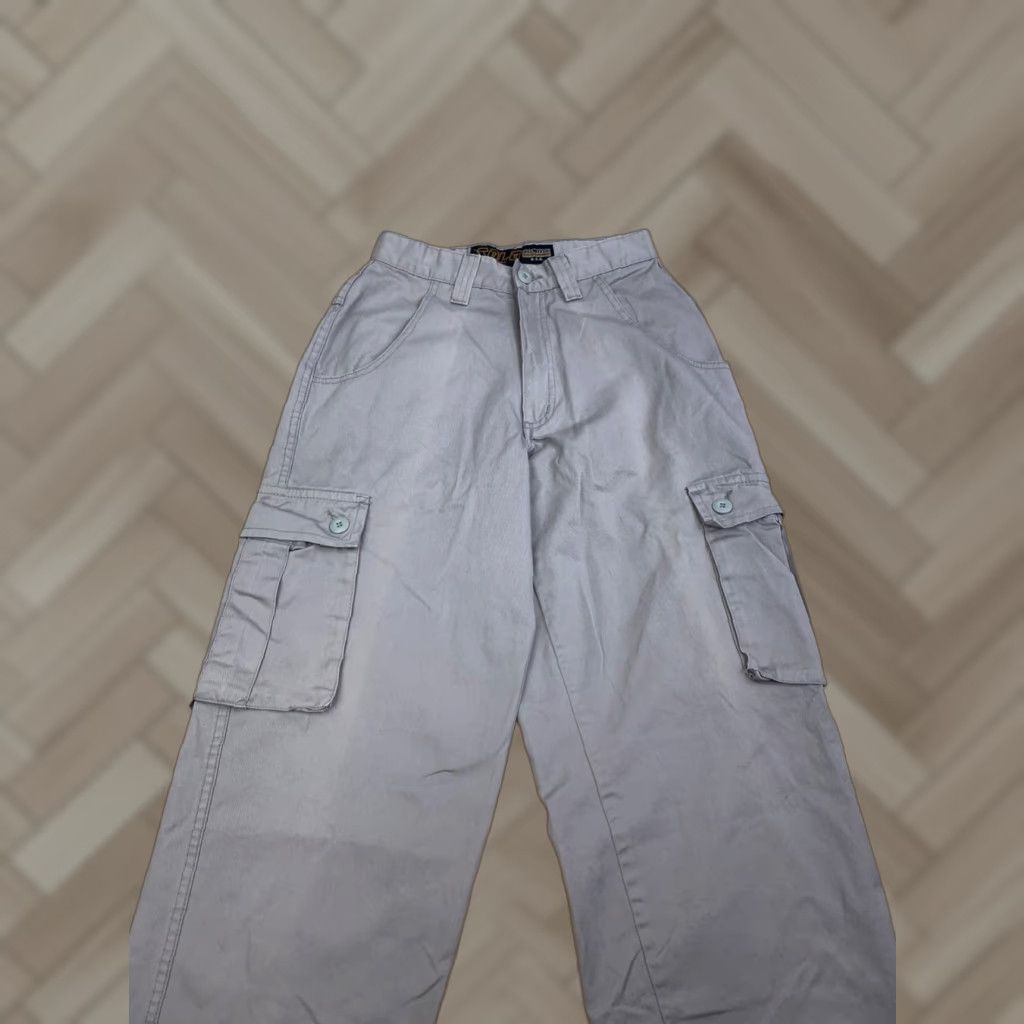 Vintage VINTAGE Solo Cargo Pants Men 28x29 Gray 90s USA Skate Baggy Size US 28 / EU 44 - 1 Thumbnail