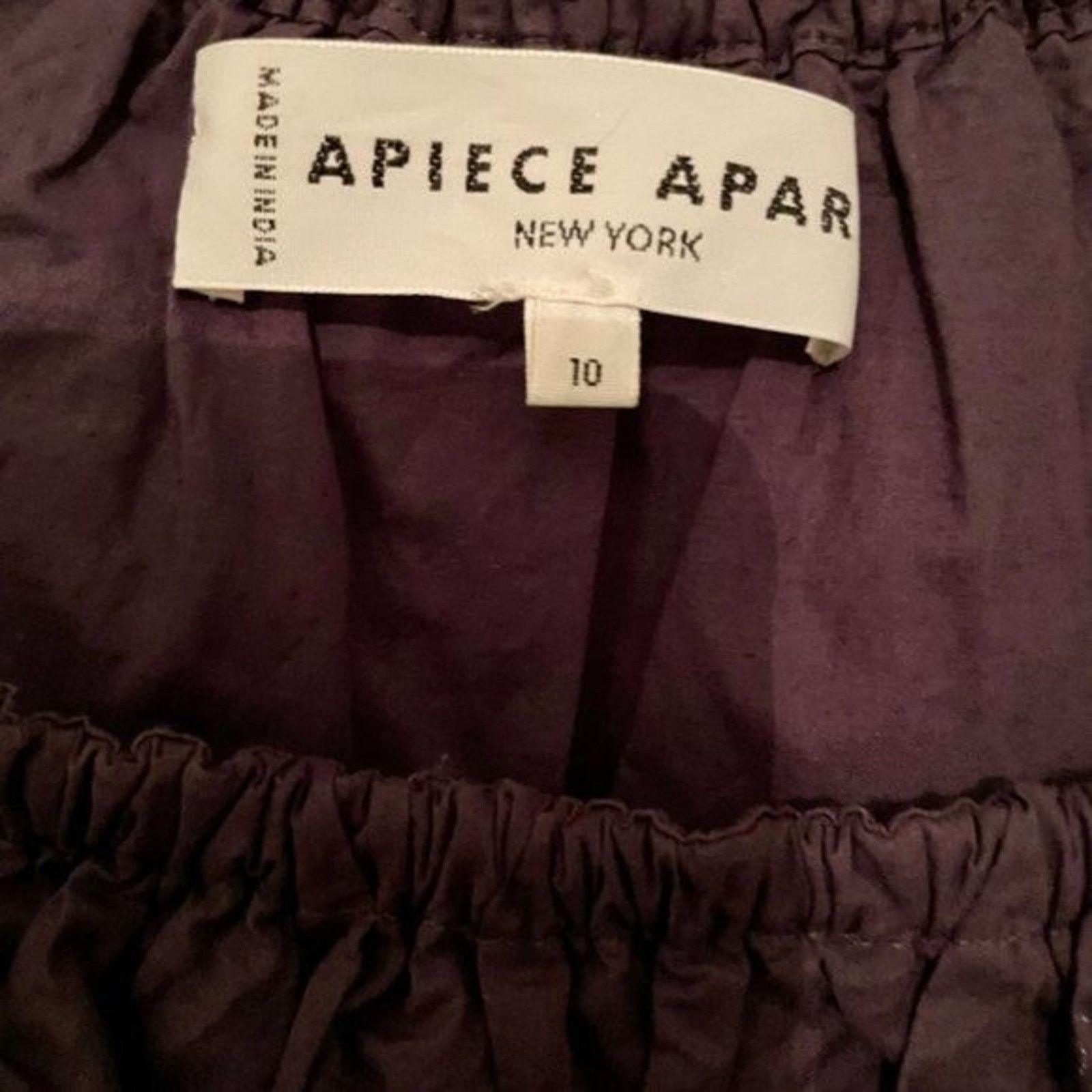 Apiece Apart Apiece Apart Cela Crop Blouse Navy size 10 Size L / US 10 / IT 46 - 2 Thumbnail