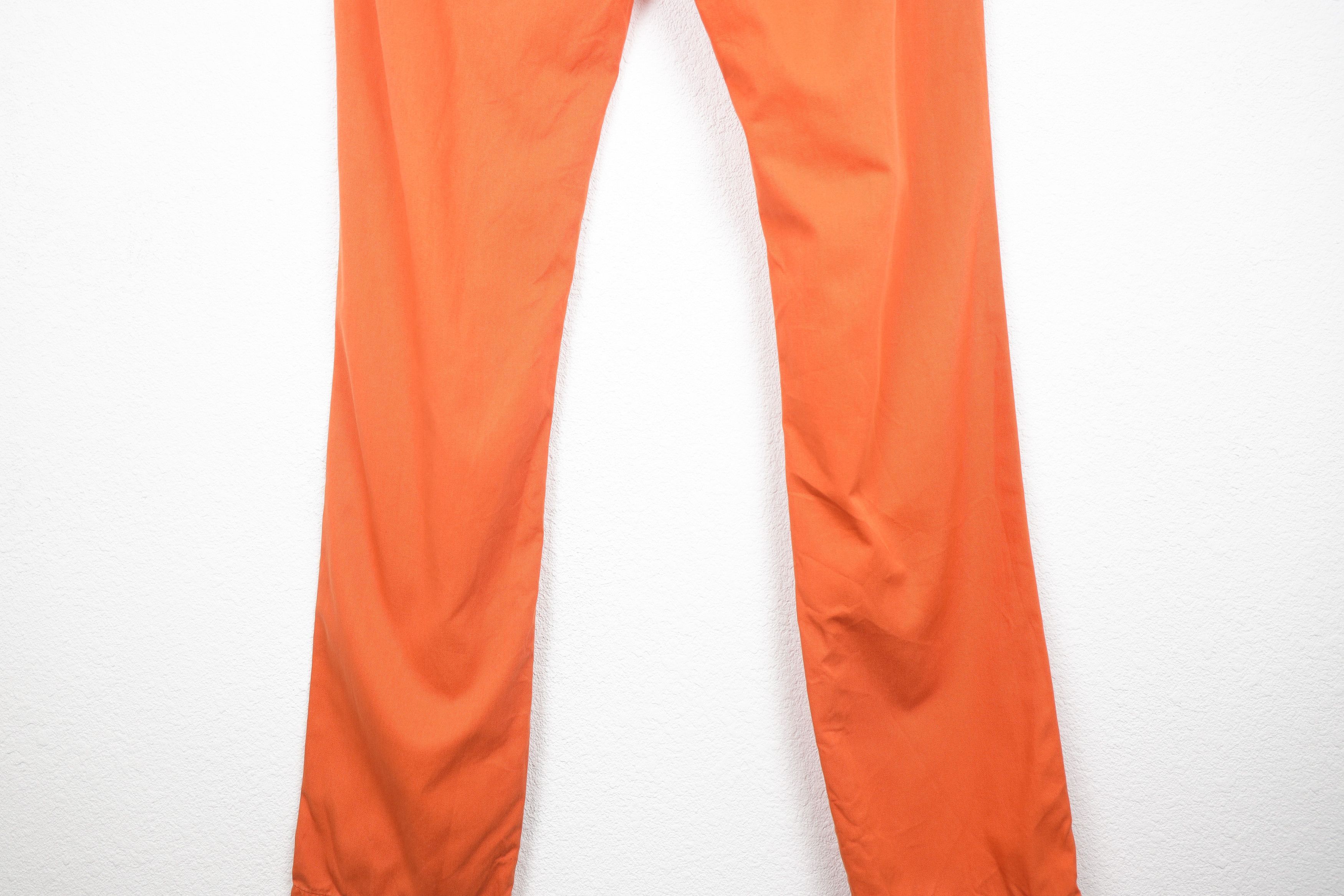 Designer × Life's a Beach × Vilebrequin Les Canebiers Orange Chino Tartane Pants Trousers Size US 31 - 9 Thumbnail