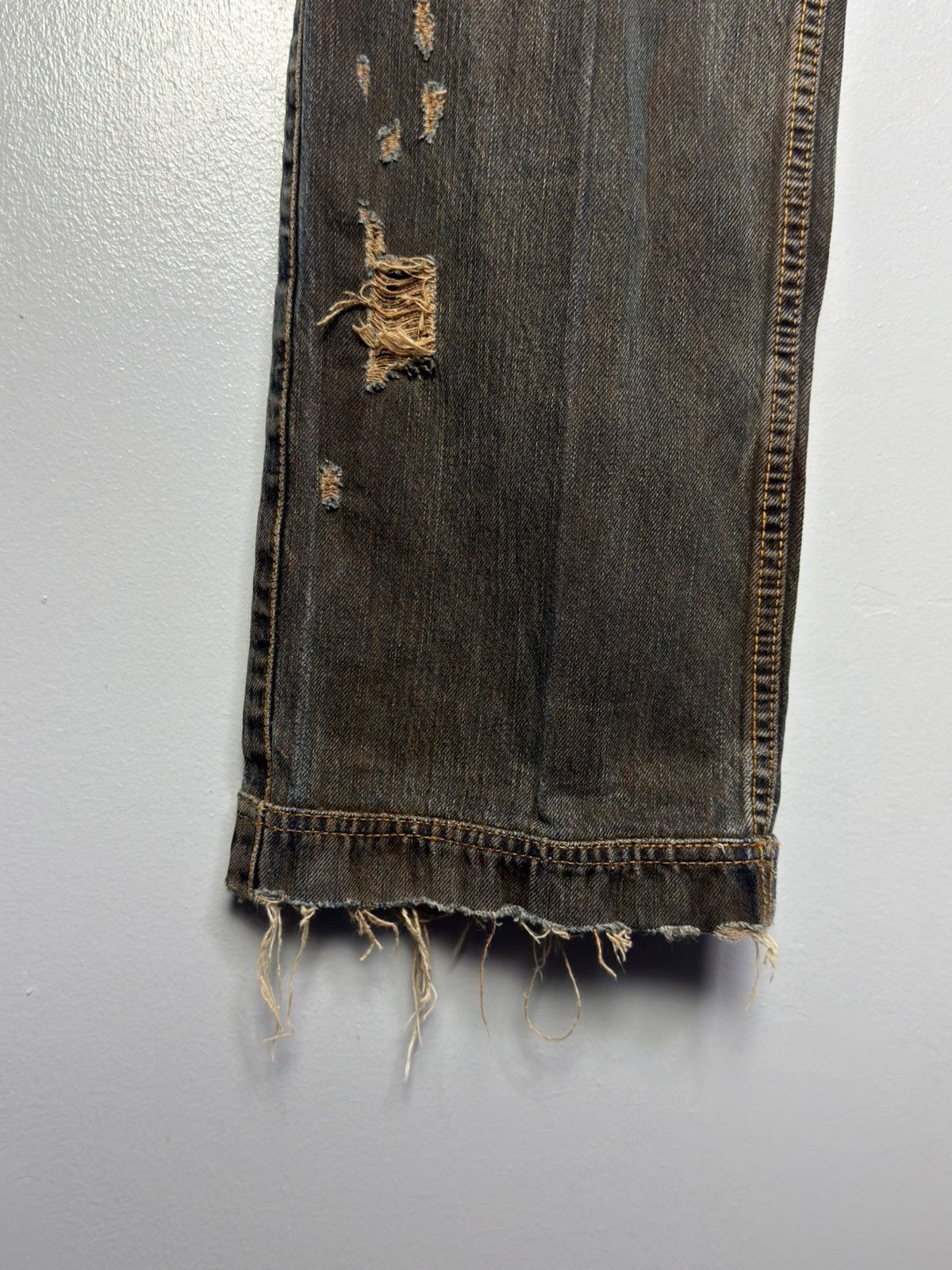 Dolce & Gabbana FW2006 Dolce & Gabbana Distressed Grey Relaxed Denim Jeans Size US 32 / EU 48 - 11 Thumbnail
