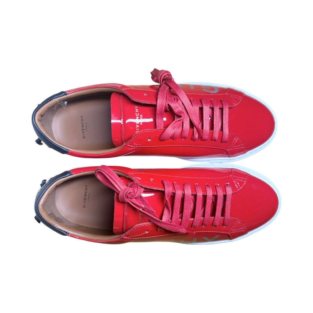 Givenchy Givenchy Men's Red Patent Urban Knots Sneakers Size US 9 / EU 42 - 2 Thumbnail