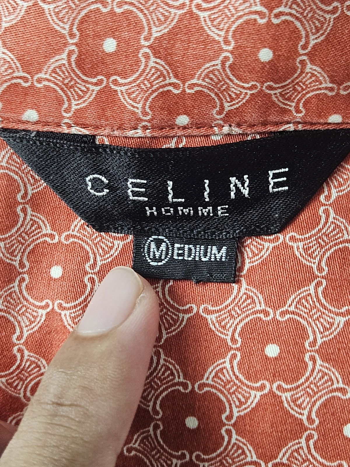 Celine Vintage Celine Monogram Homme Open Collar Shirt Size US L / EU 52-54 / 3 - 4 Thumbnail