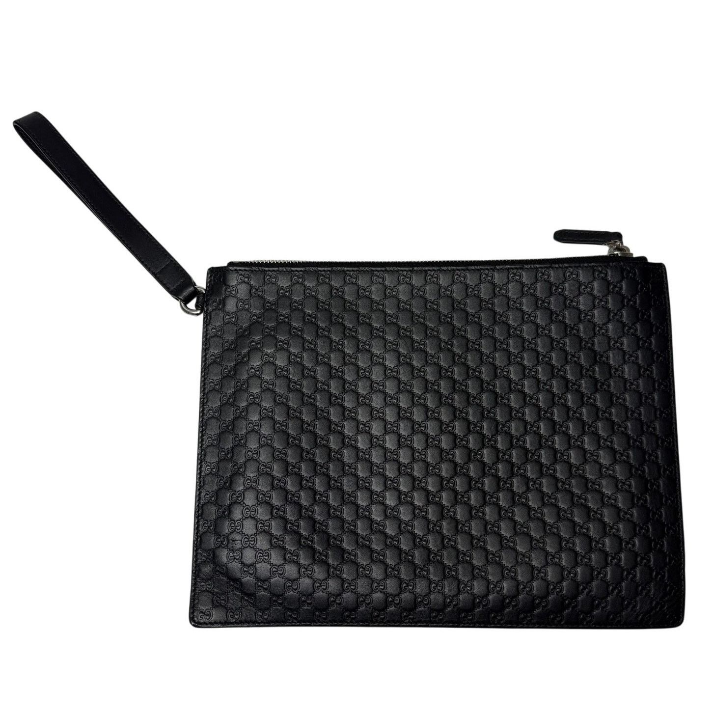Gucci Gucci Microsima Monogram GG Men's Clutch Bag 544422 Black Size ONE SIZE - 3 Thumbnail