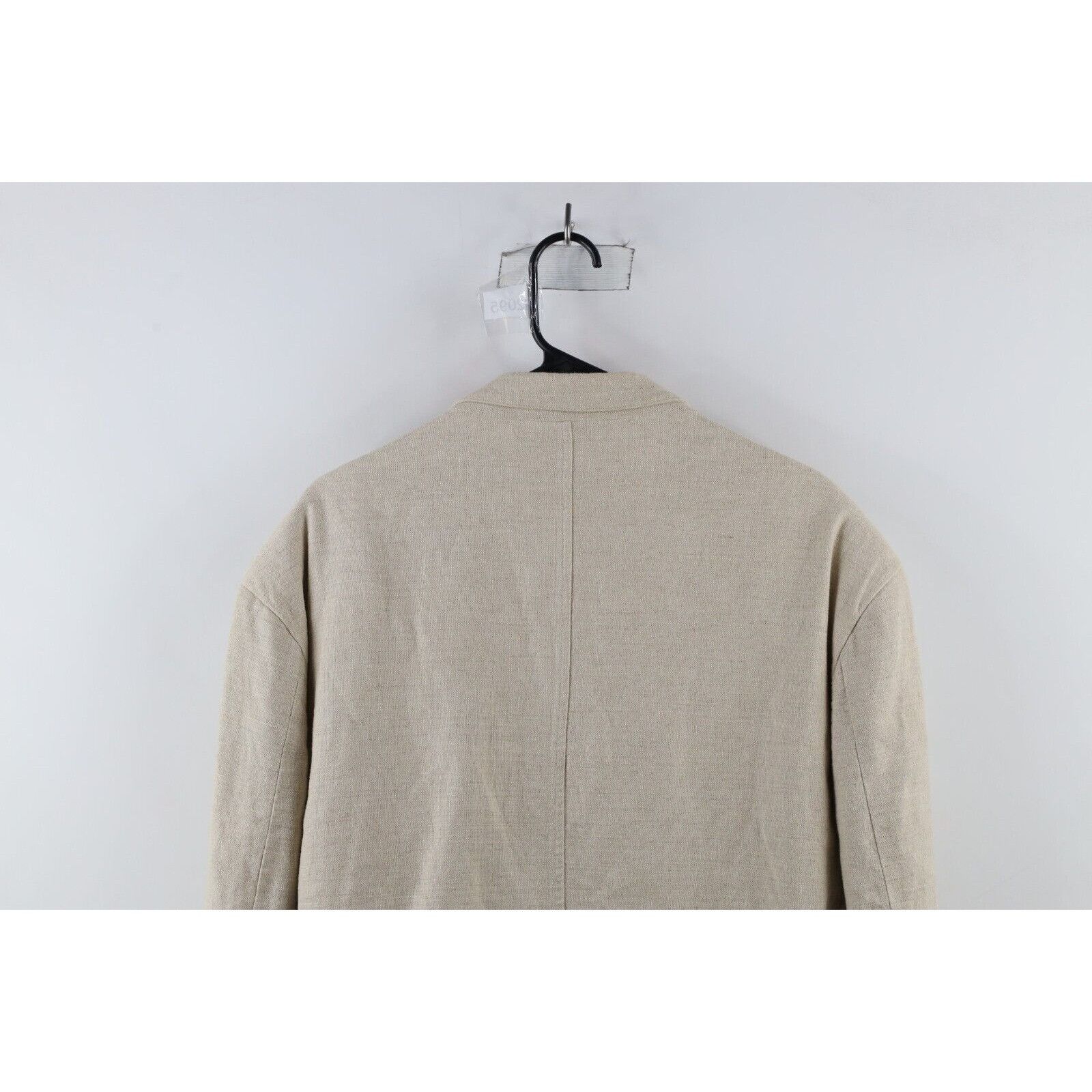 Vintage Vintage 90s Streetwear Linen Blend 2 Button Suit Coat Size US L / EU 52-54 / 3 - 15 Thumbnail