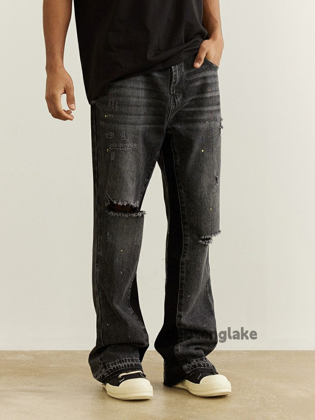 Jean × Vintage washed faded cleanfit yuppie bootcut hiphop jeans Size US 34 / EU 50 - 3 Thumbnail