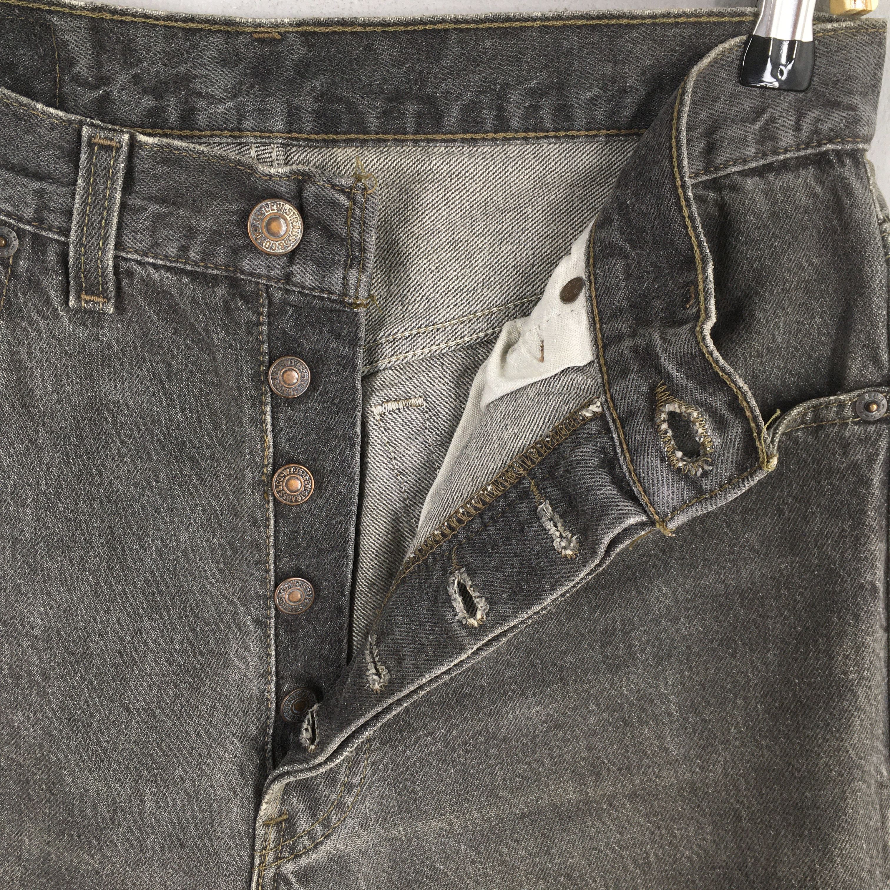 Levi's Size 29x29.5 Vintage 80s Levi's 501 Black Jeans S518 Size US 29 - 6 Thumbnail