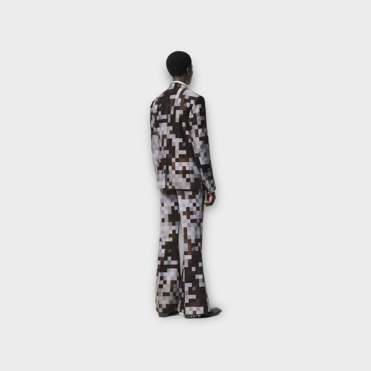 Louis Vuitton Silk And Wool Blend Tailored Flared Trousers Size US 34 / EU 50 - 4 Thumbnail
