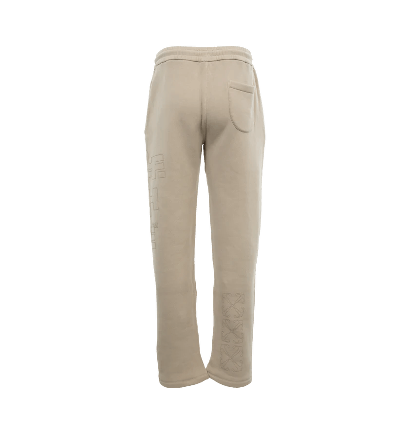 Off-White o1h1sh11224 Outline Arrow Sweatpants in Brown Rise Size US 36 / EU 52 - 2 Thumbnail